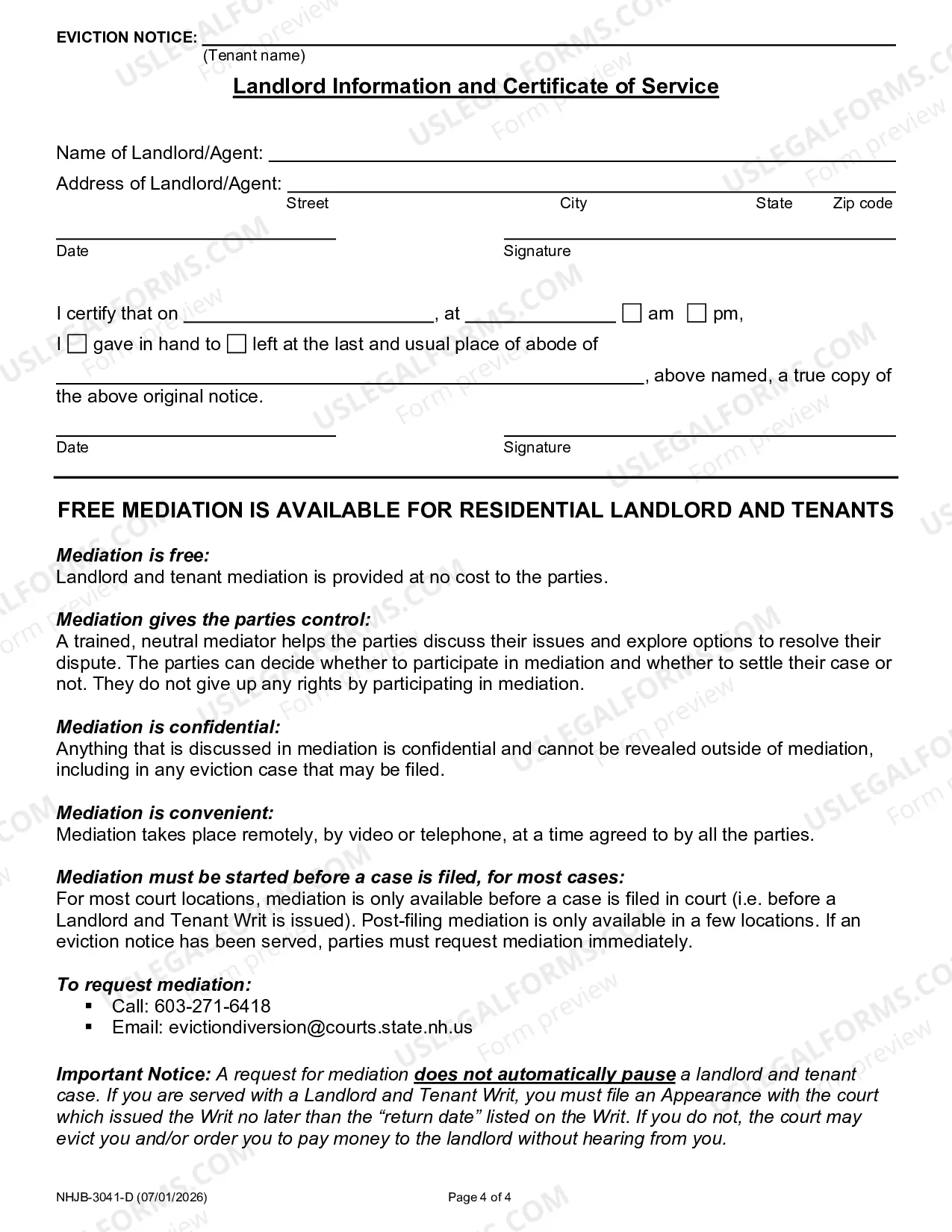 Preview Eviction Notice