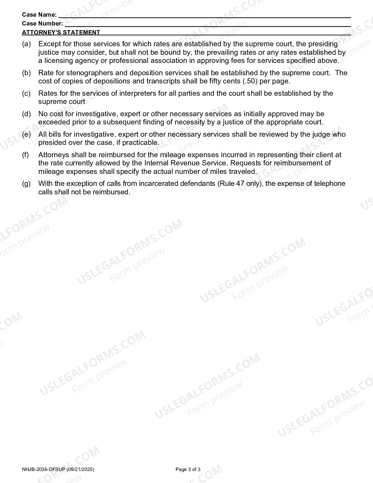 Preview Attorney's Statement