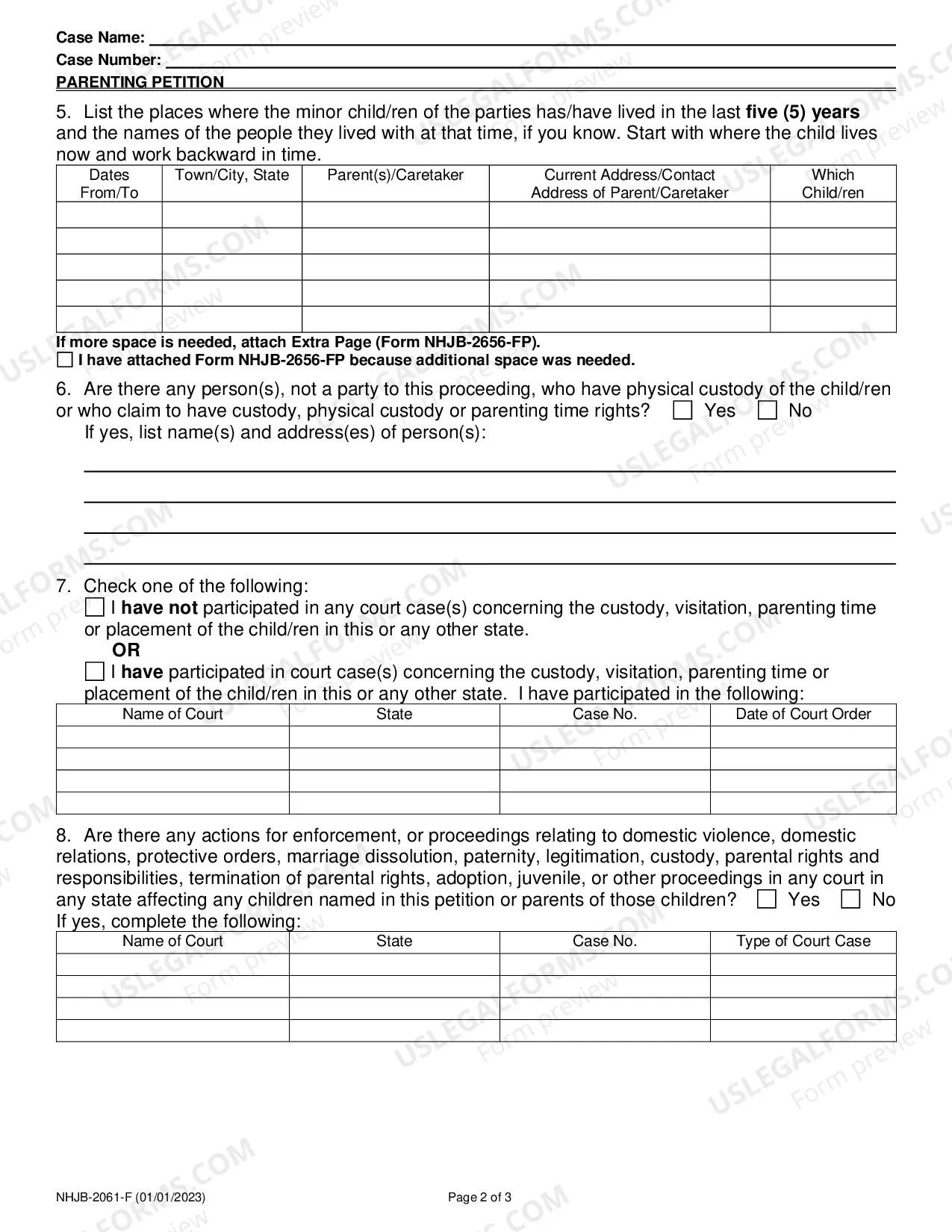 Preview Parenting Petition