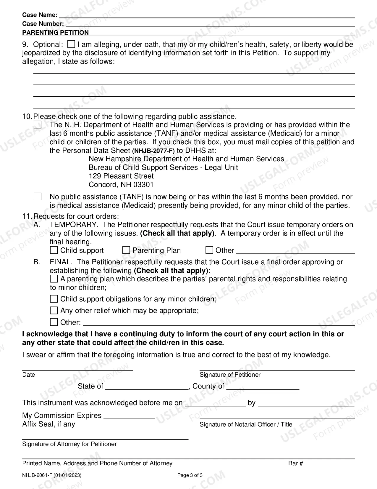 Preview Parenting Petition