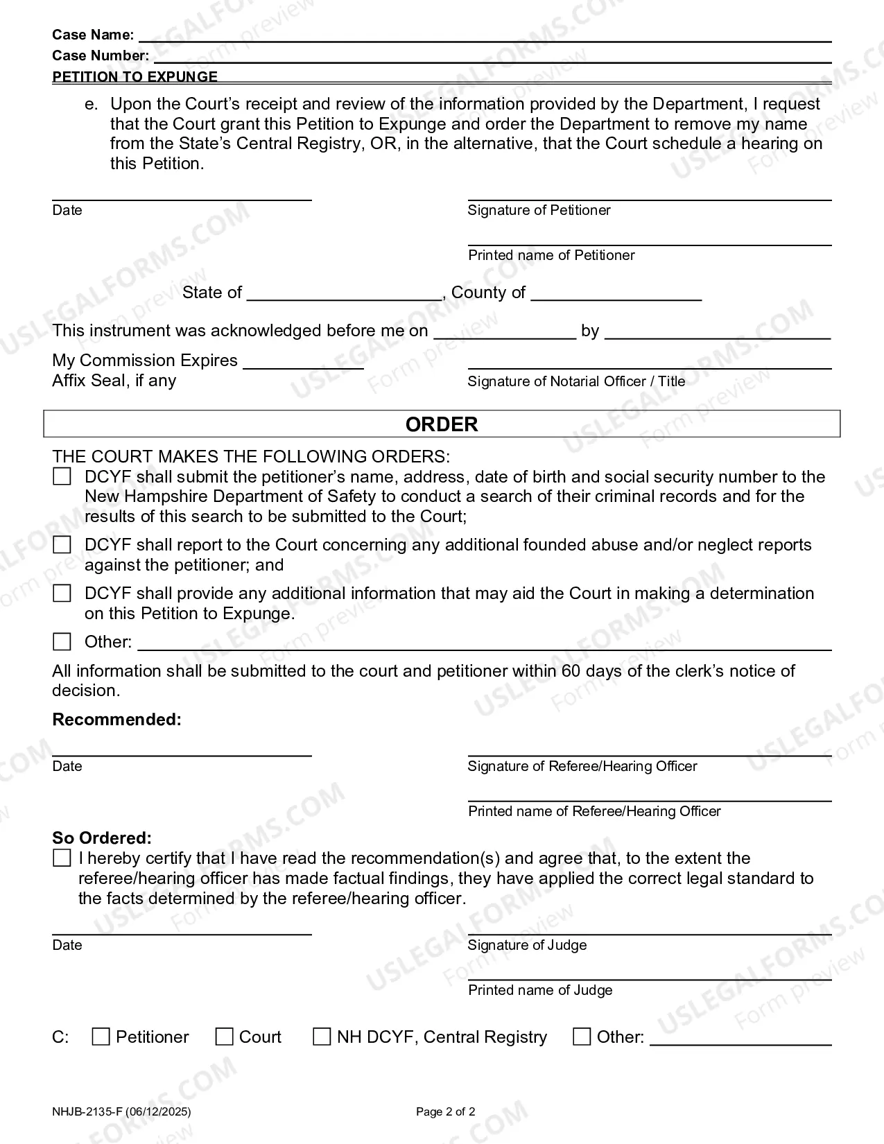 Preview Petition to Expunge