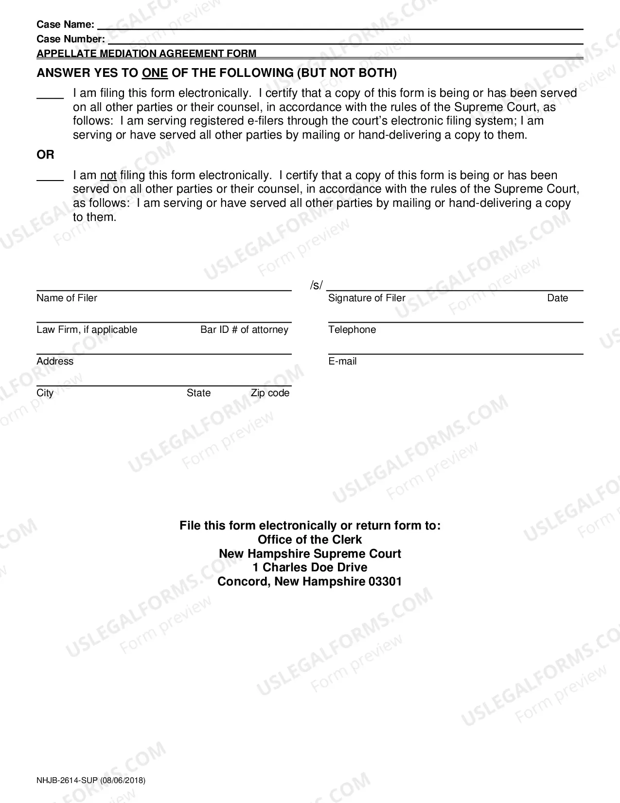 Preview Appellate Mediation Agreement Form