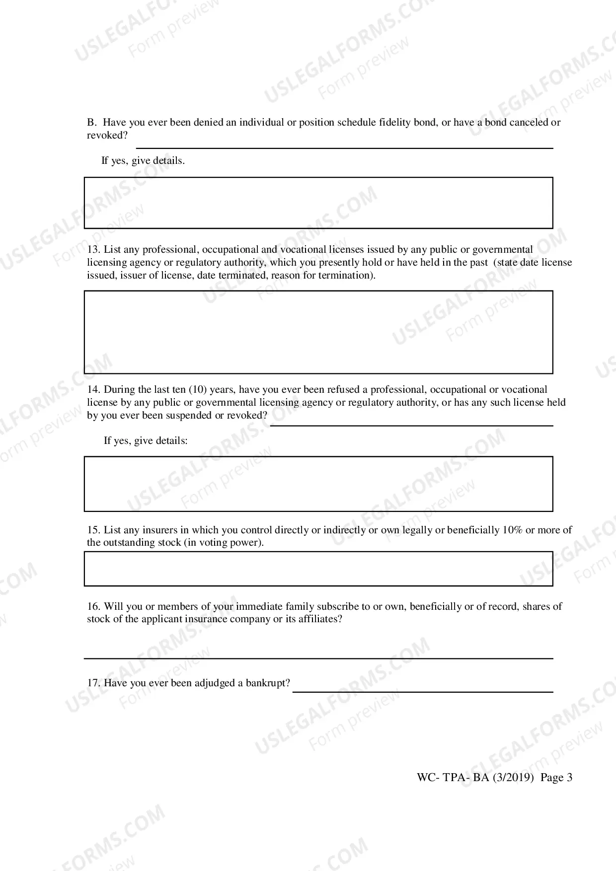 Preview Biographical Affidavit