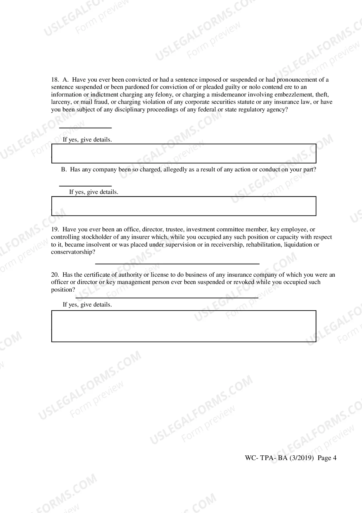 Preview Biographical Affidavit
