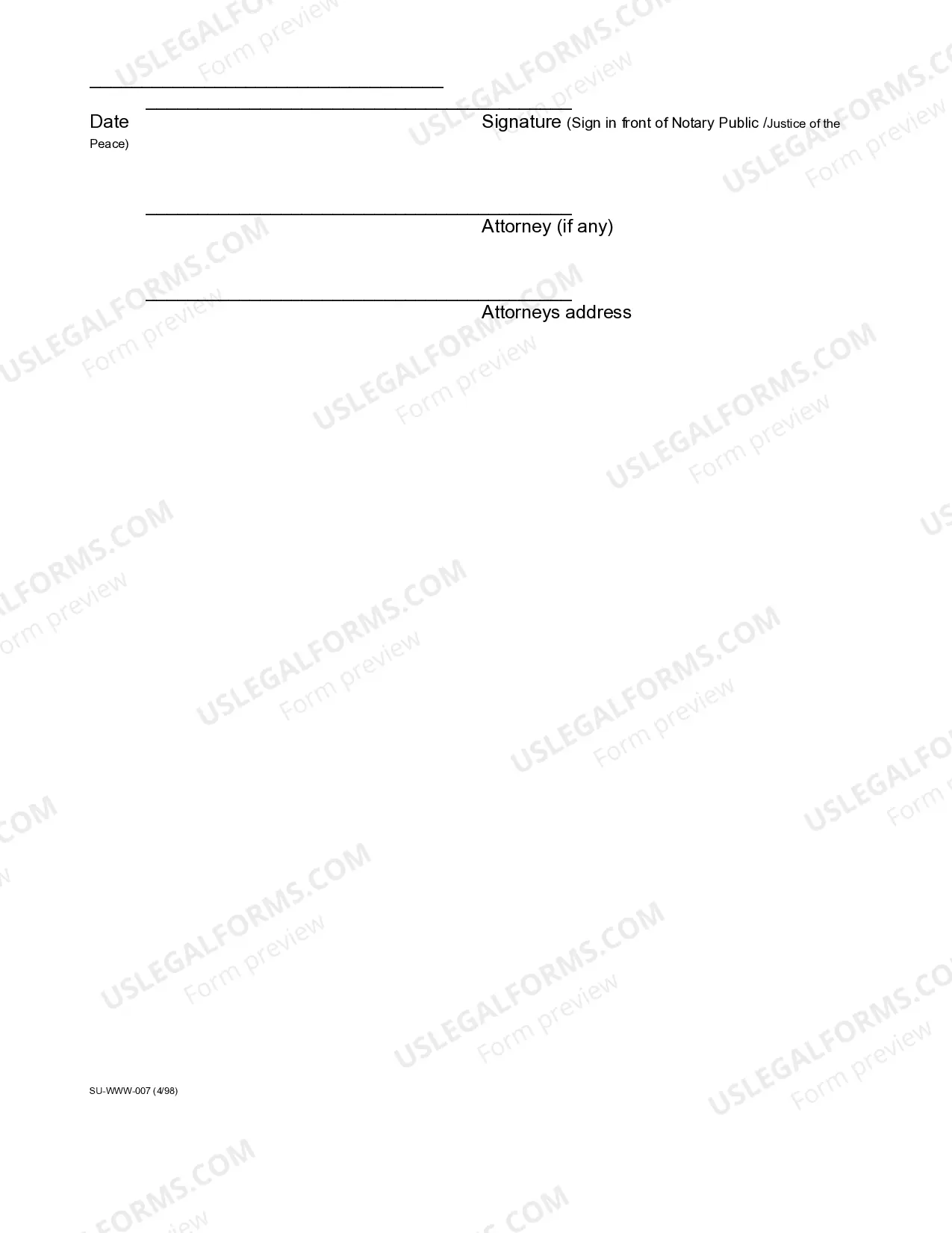 Preview Petition for Legal Separation