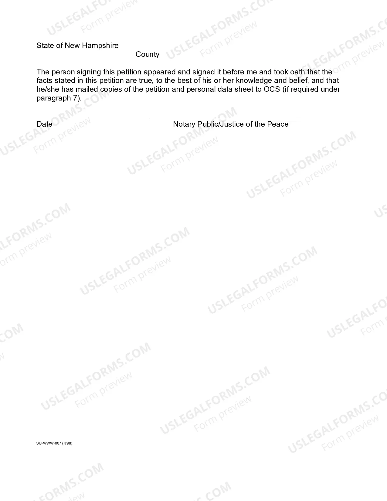 Preview Petition for Legal Separation