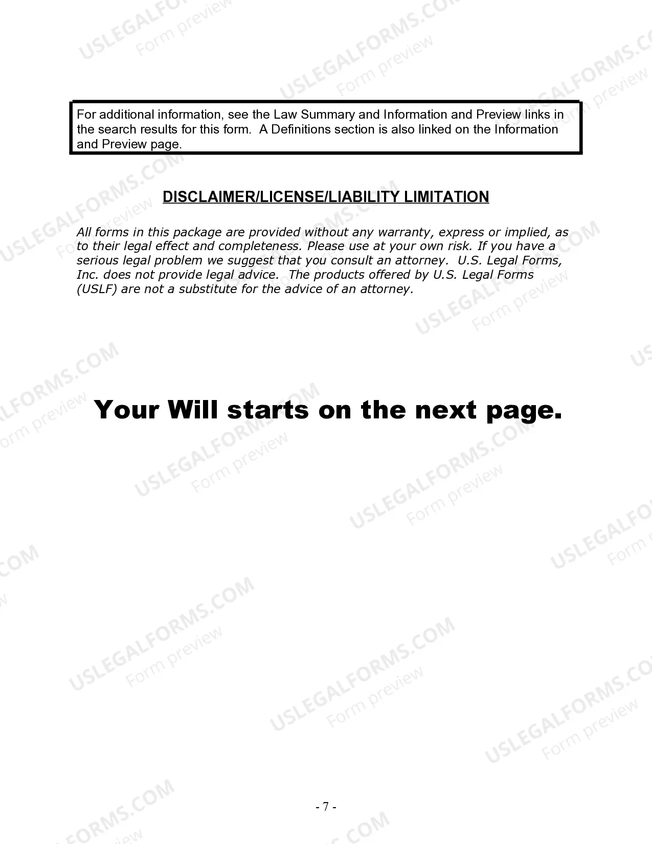 Preview Last Will and Testament for Civil Union Partner with Adult Children from Prior Marriage