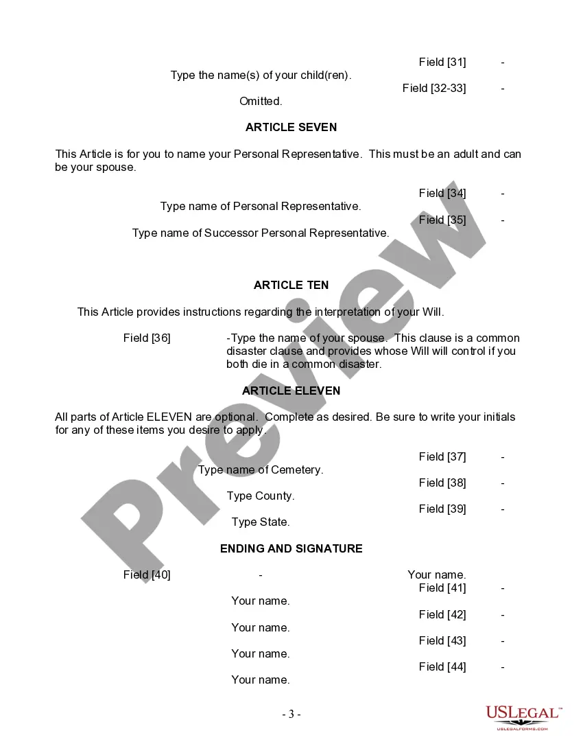 Preview Mutual Wills Package with Last Wills and Testaments for Married Couple with Adult Children