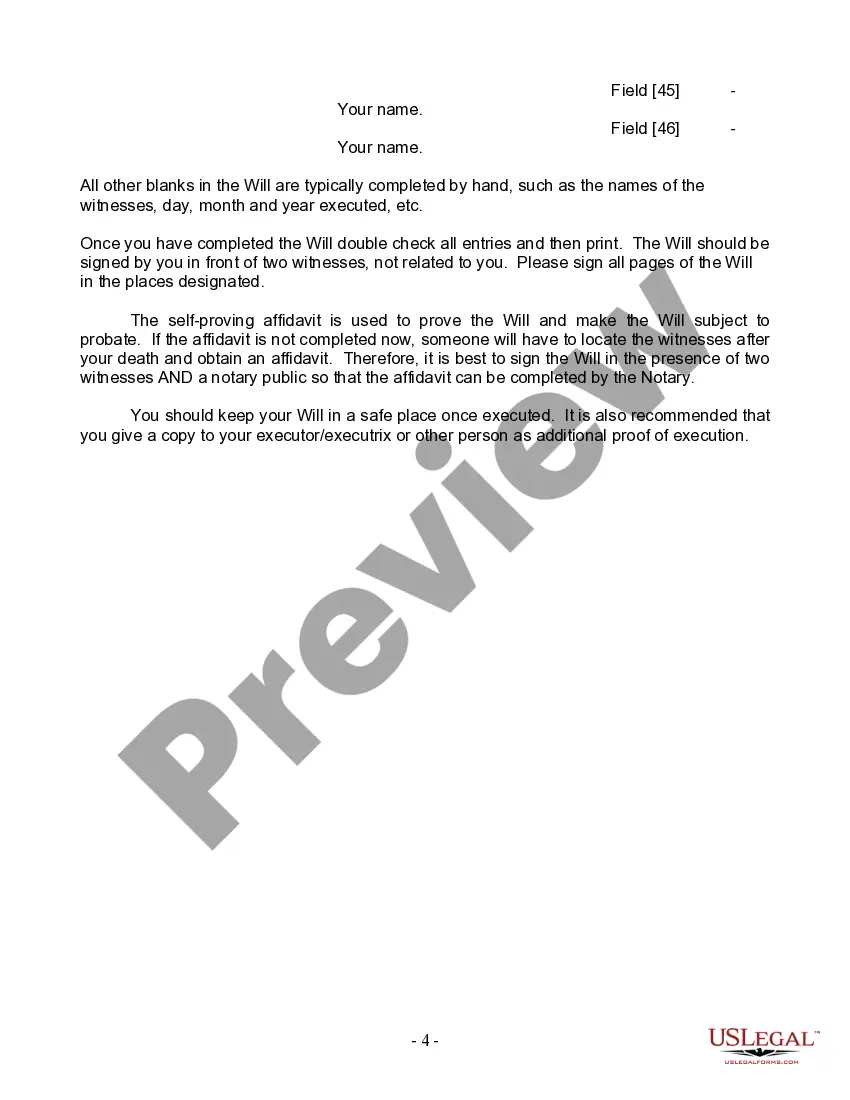 Preview Mutual Wills Package with Last Wills and Testaments for Married Couple with Adult Children