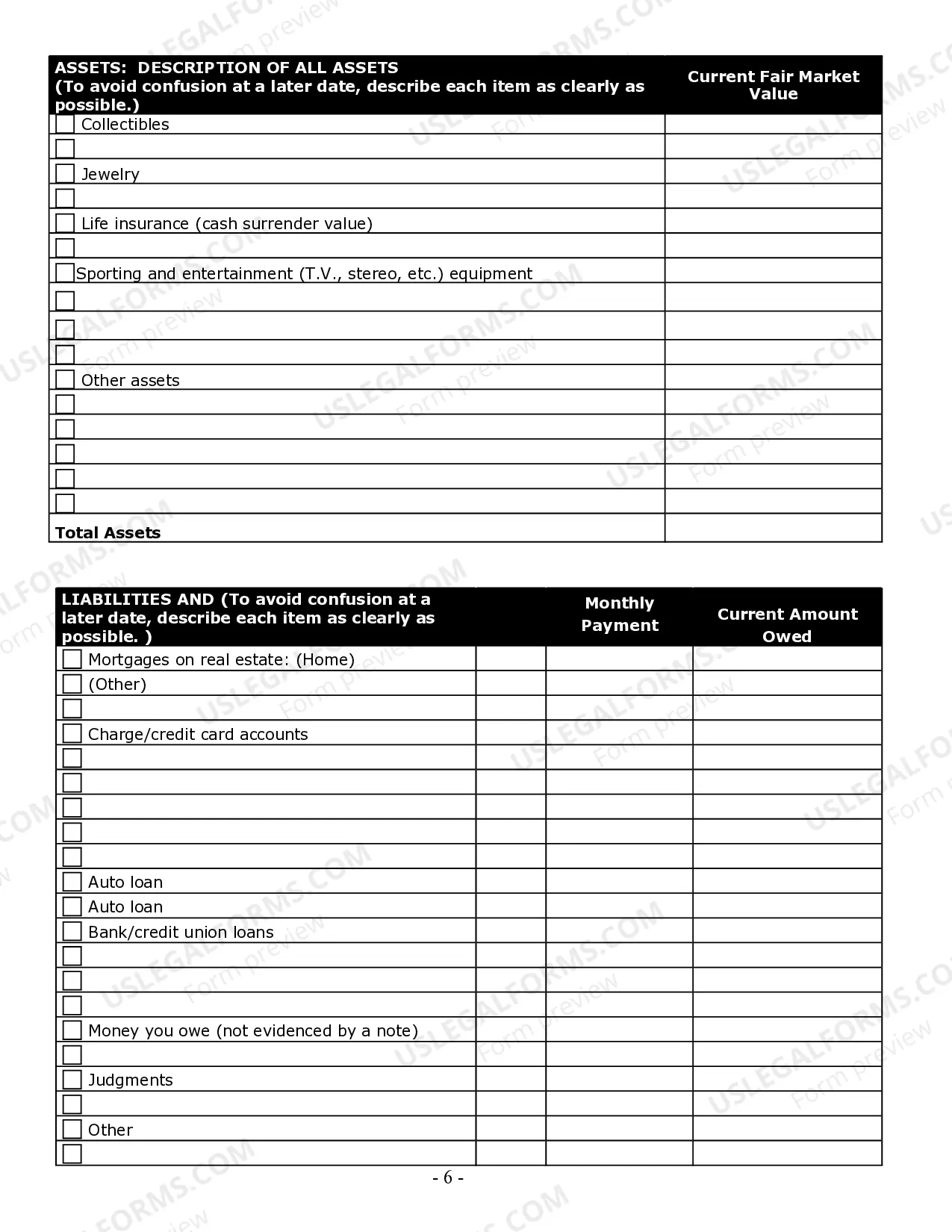 Preview Estate Planning Questionnaire and Worksheets