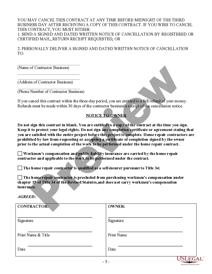 Preview Painting Contract for Contractor