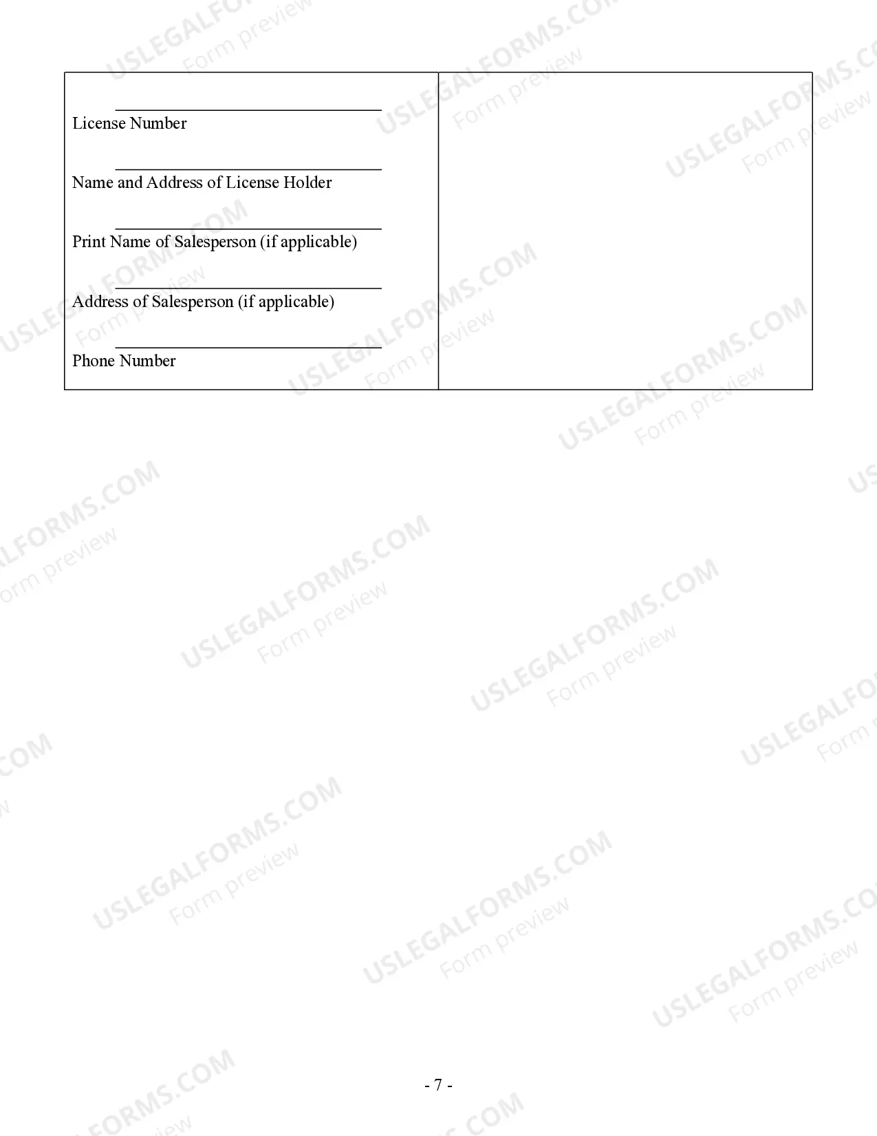 Preview Landscape Contract for Contractor