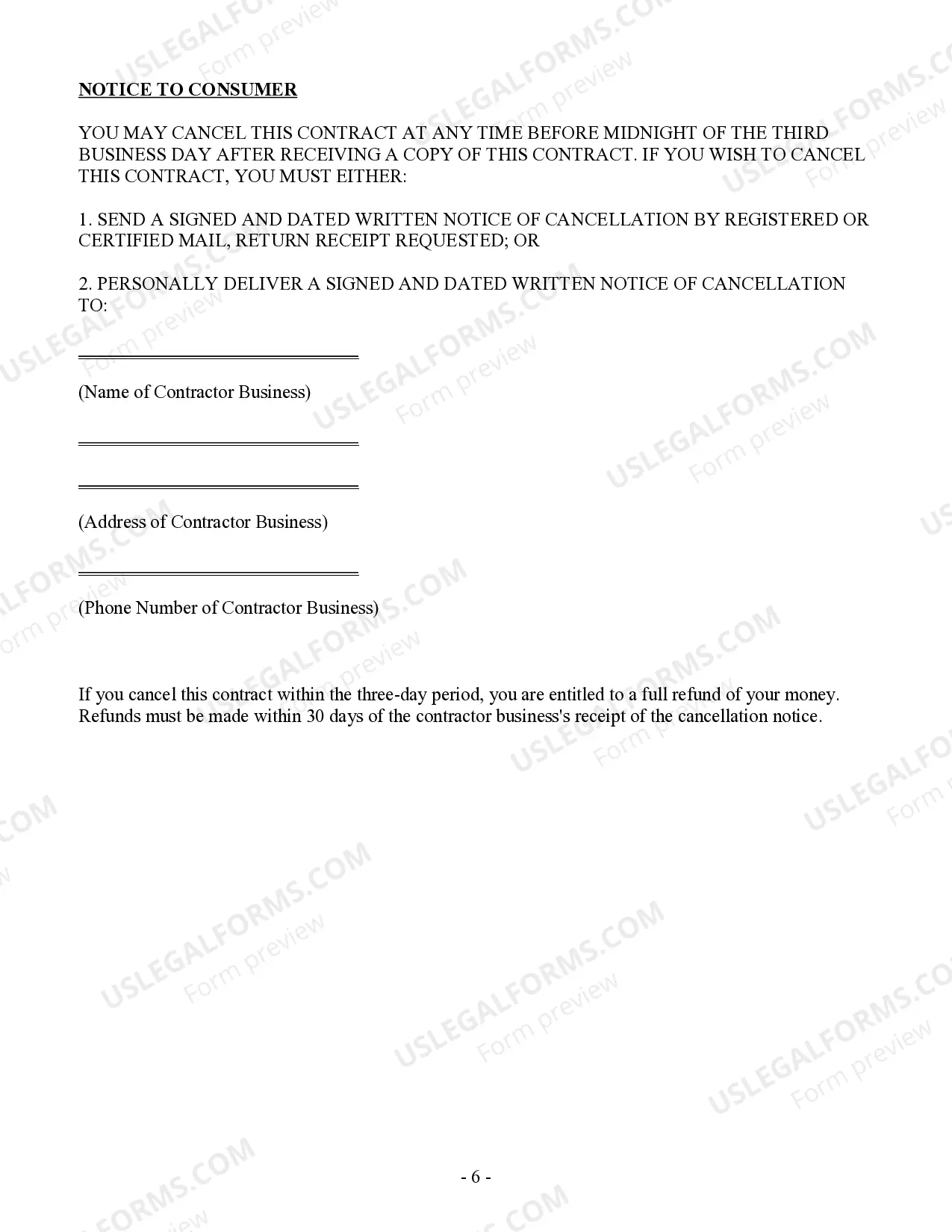 Preview Concrete Mason Contract for Contractor