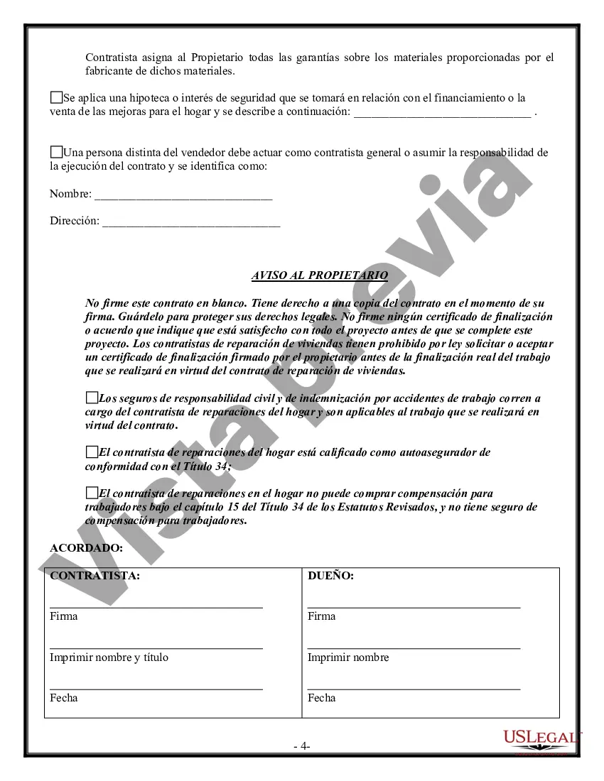 Preview Contrato de Seguridad para Contratista