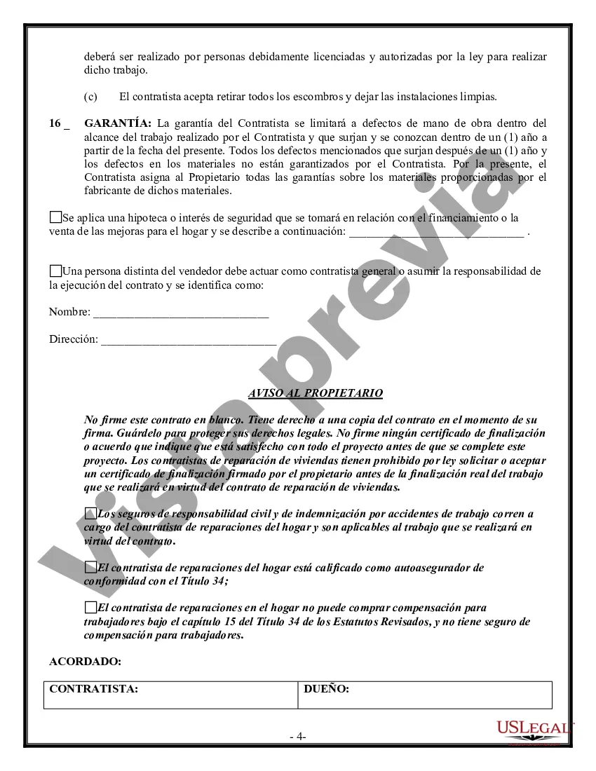 Preview Contrato de trabajo en el sitio para el contratista