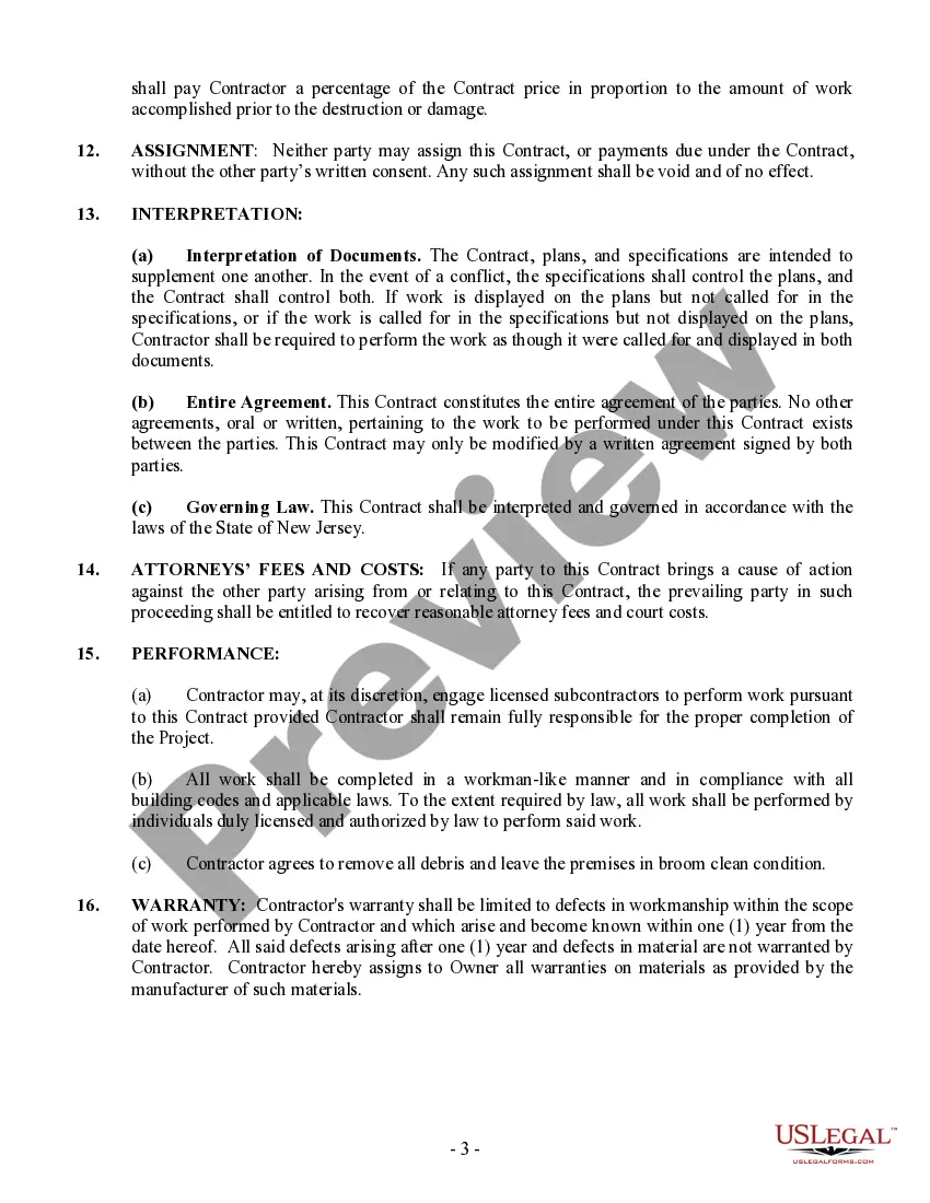 Preview Drainage Contract for Contractor