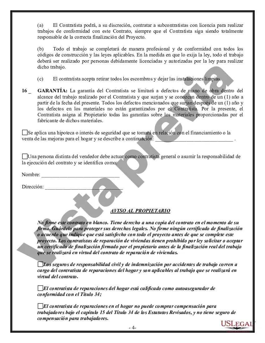 Preview Contrato de albañil para contratista