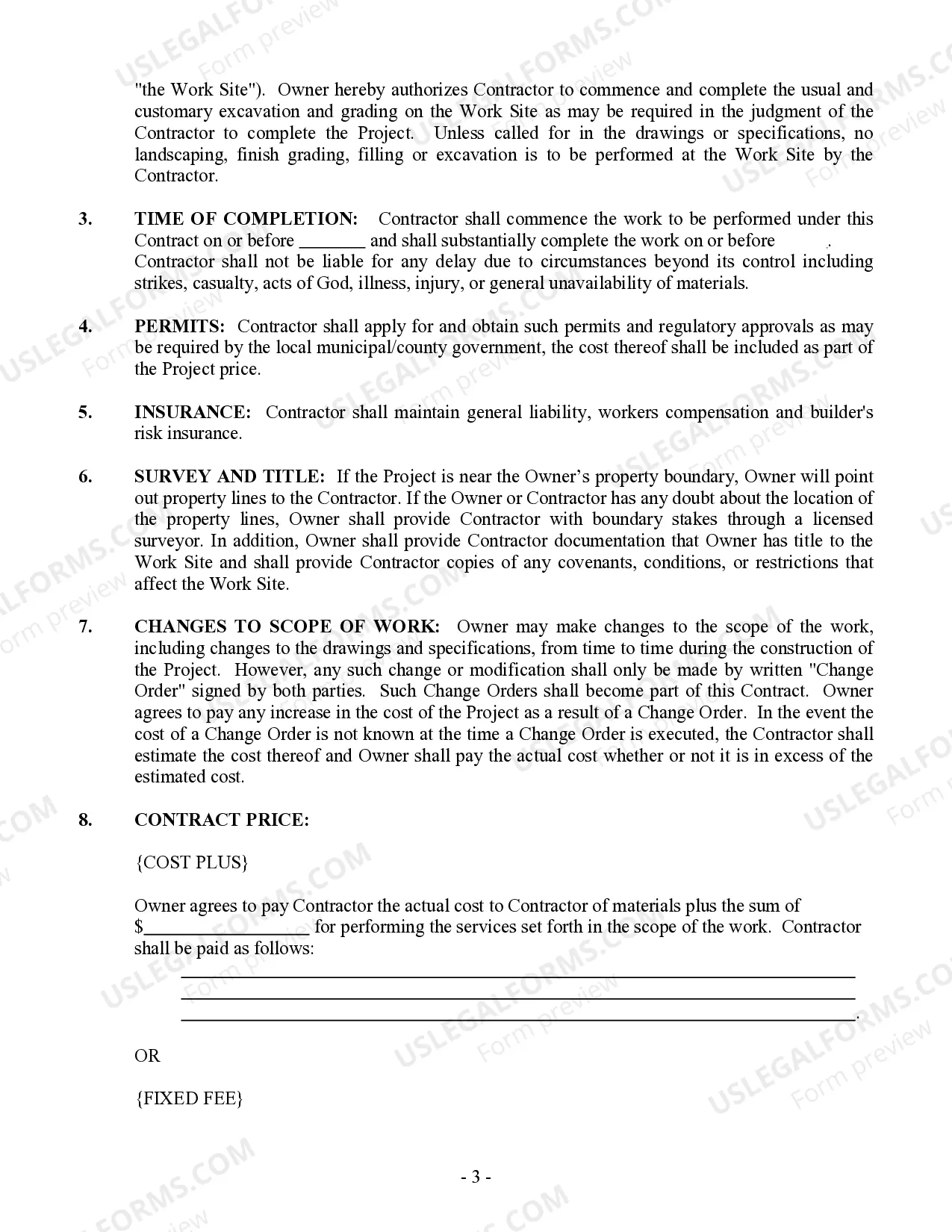 Preview Electrical Contract for Contractor