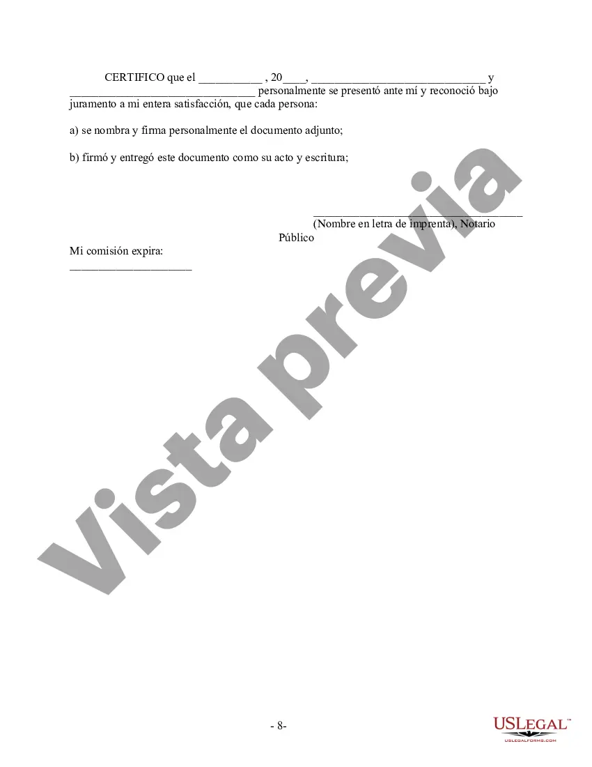 Preview Acuerdo prematrimonial prenupcial de Nueva Jersey sin estados financieros