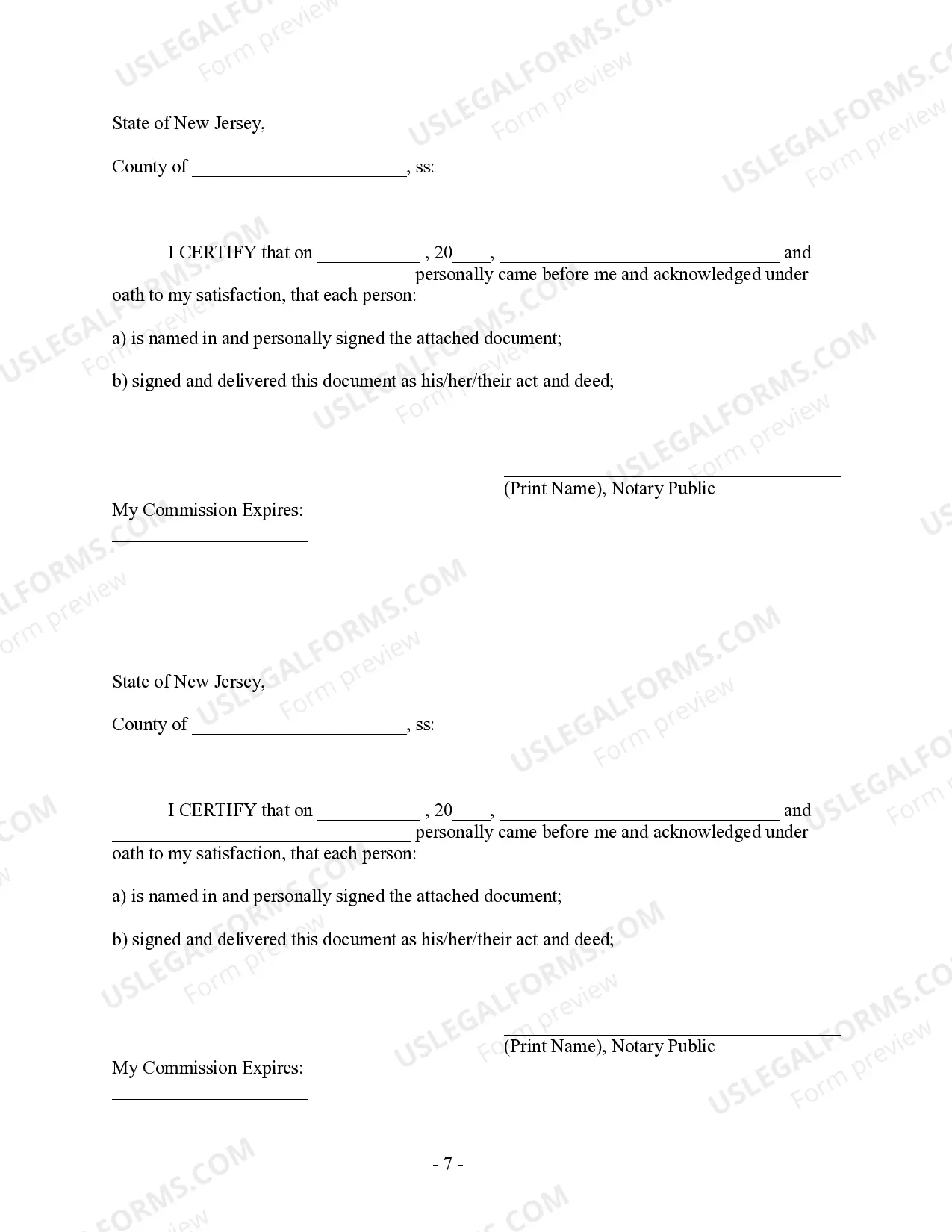 Preview New Jersey Prenuptial Premarital Agreement with Financial Statements