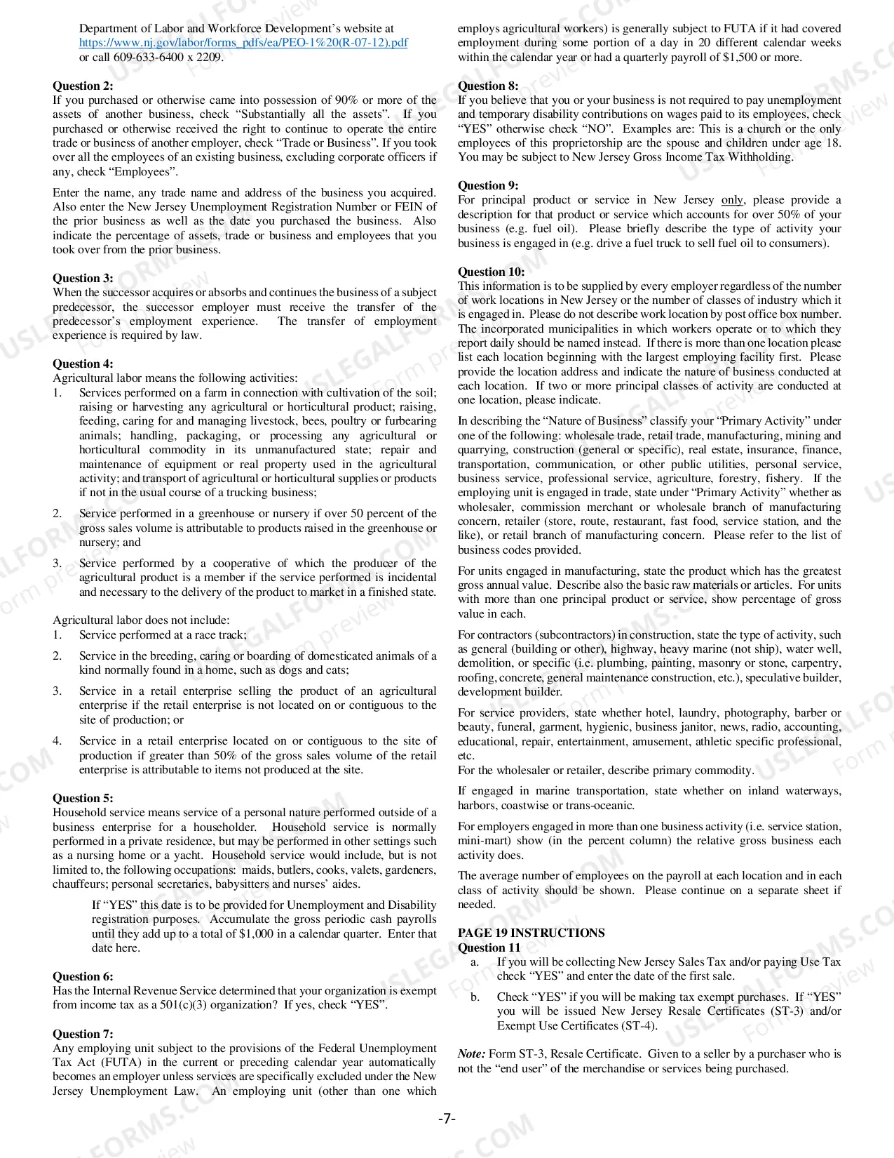 Preview New Jersey Business Registration Package including Nonprofit