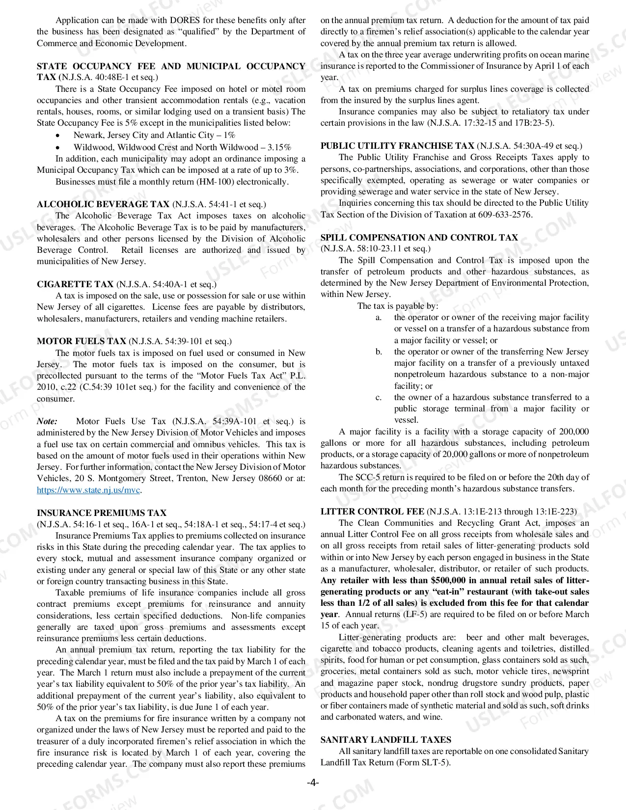 Preview New Jersey Certificate of Formation for Domestic Limited Liability Company LLC