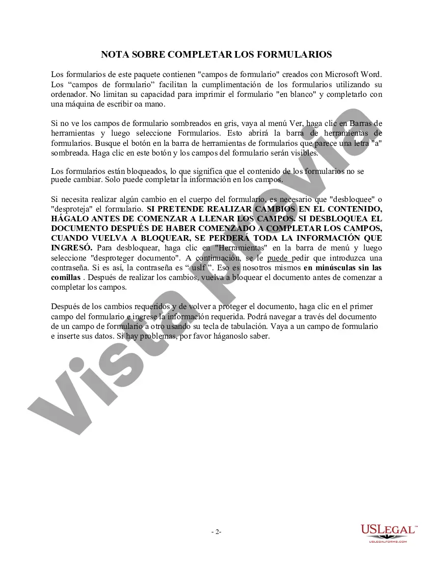 Preview Renuncia y descargo de responsabilidad de los intereses sobre bienes inmuebles