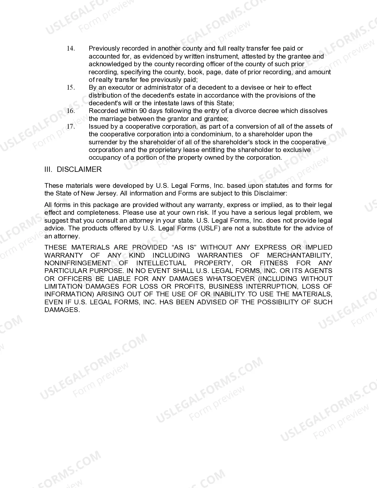 Preview Quitclaim Deed from Individual to Husband and Wife