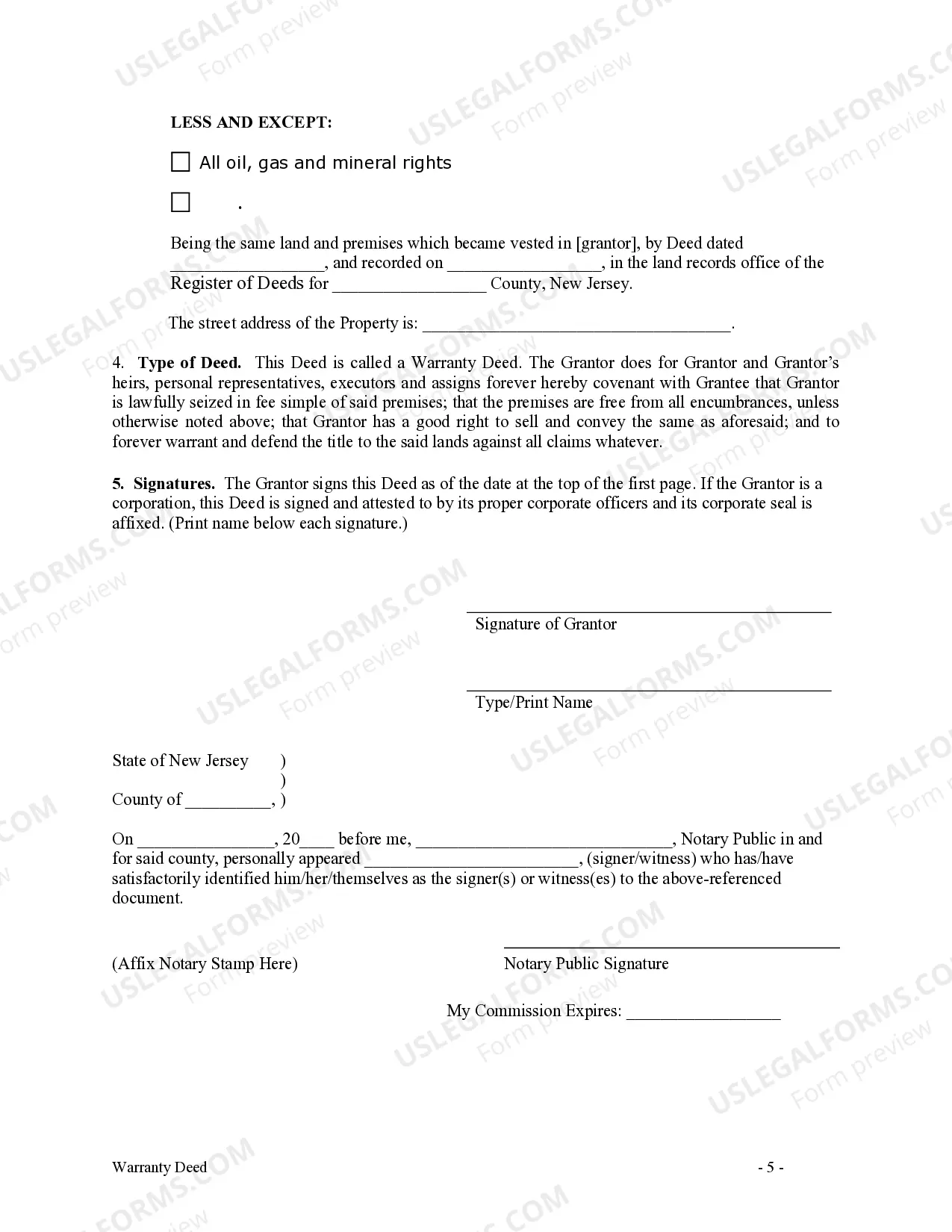 Preview Warranty Deed from Individual to Husband and Wife