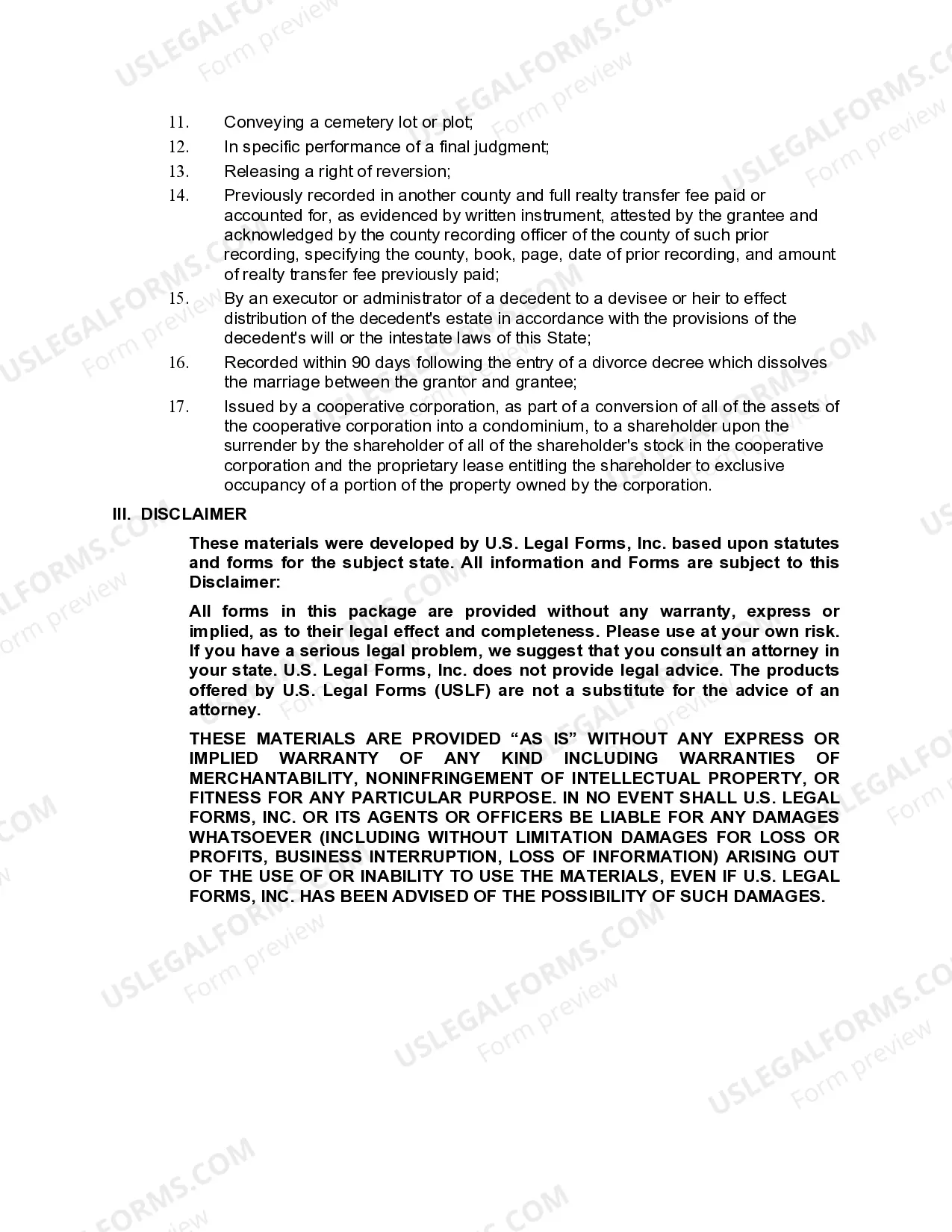 Preview Warranty Deed from Corporation to Husband and Wife