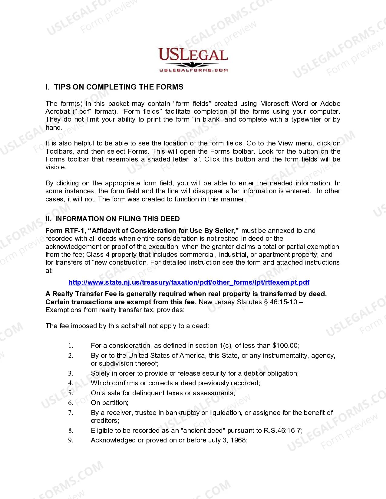 Preview Warranty Deed from Corporation to Individual