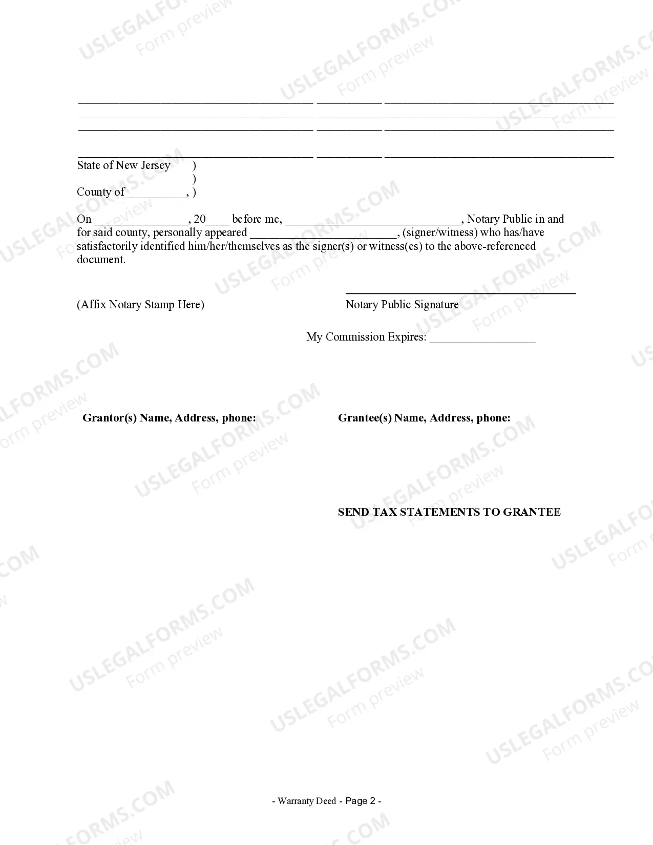 Preview Warranty Deed from Individual to a Trust