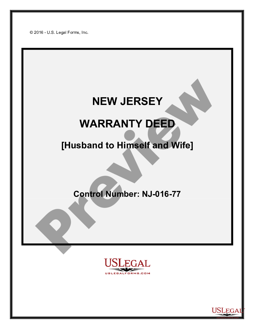 New Jersey Life Estate Deed Form | US Legal Forms