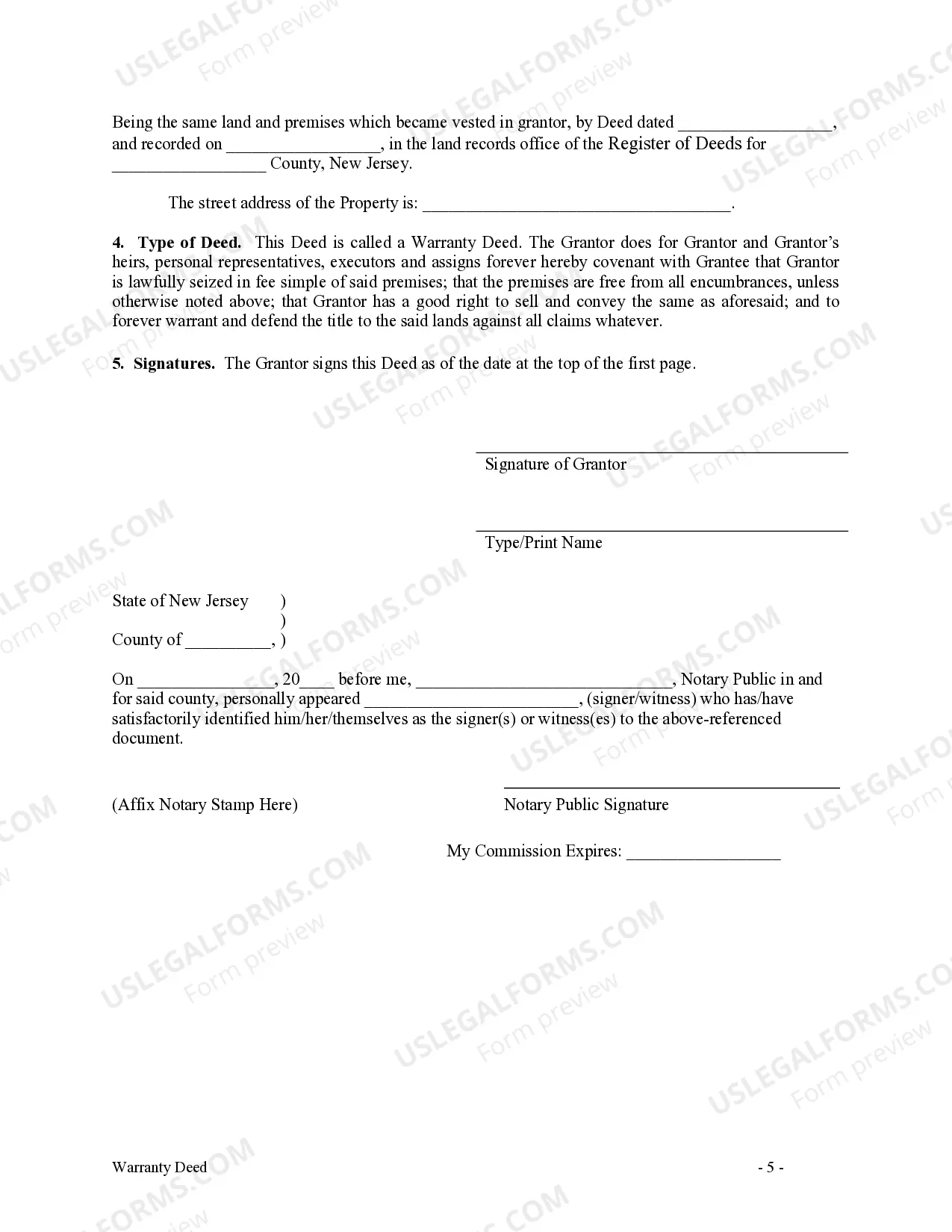 Preview Warranty Deed from Husband to Himself and Wife