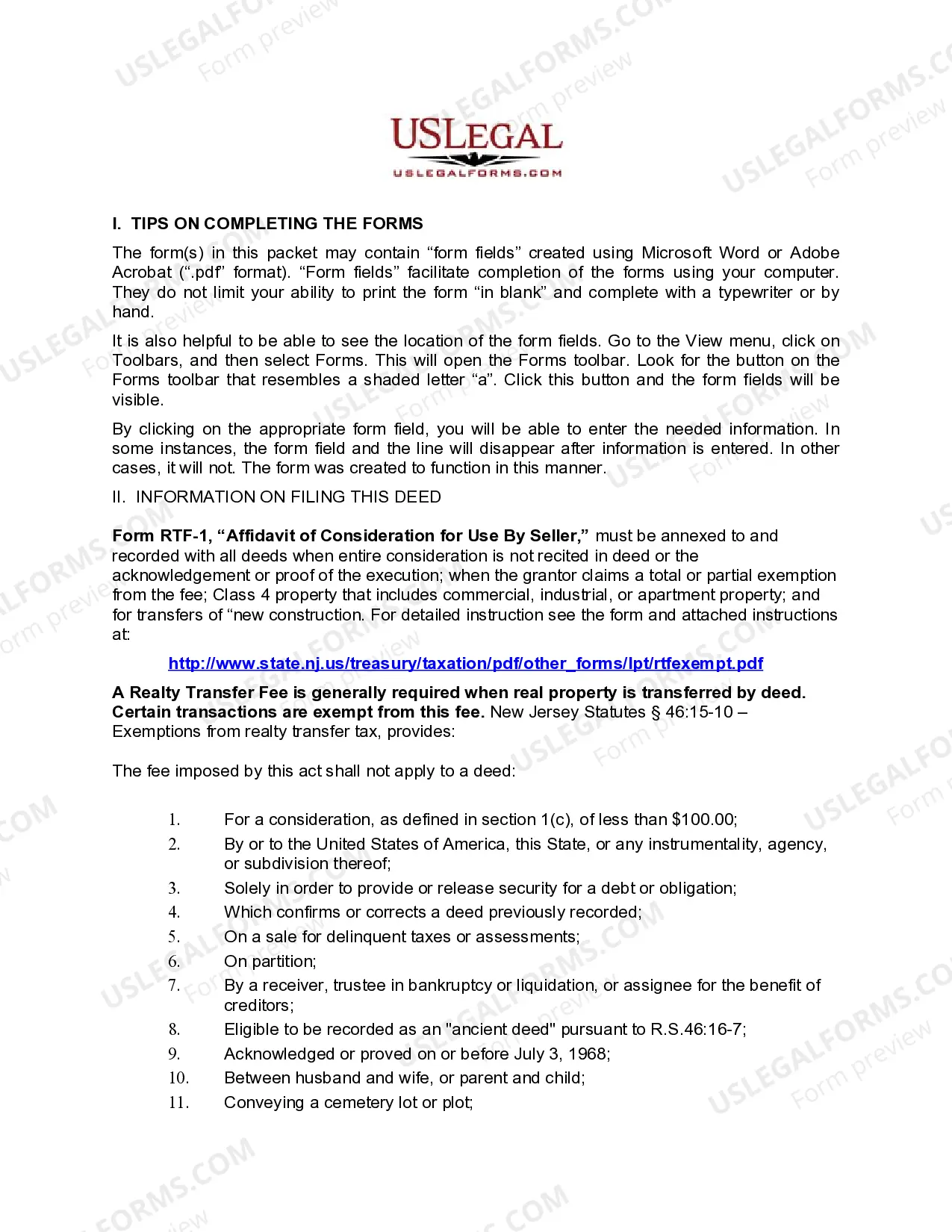 Preview Quitclaim Deed from Husband to Himself and Wife