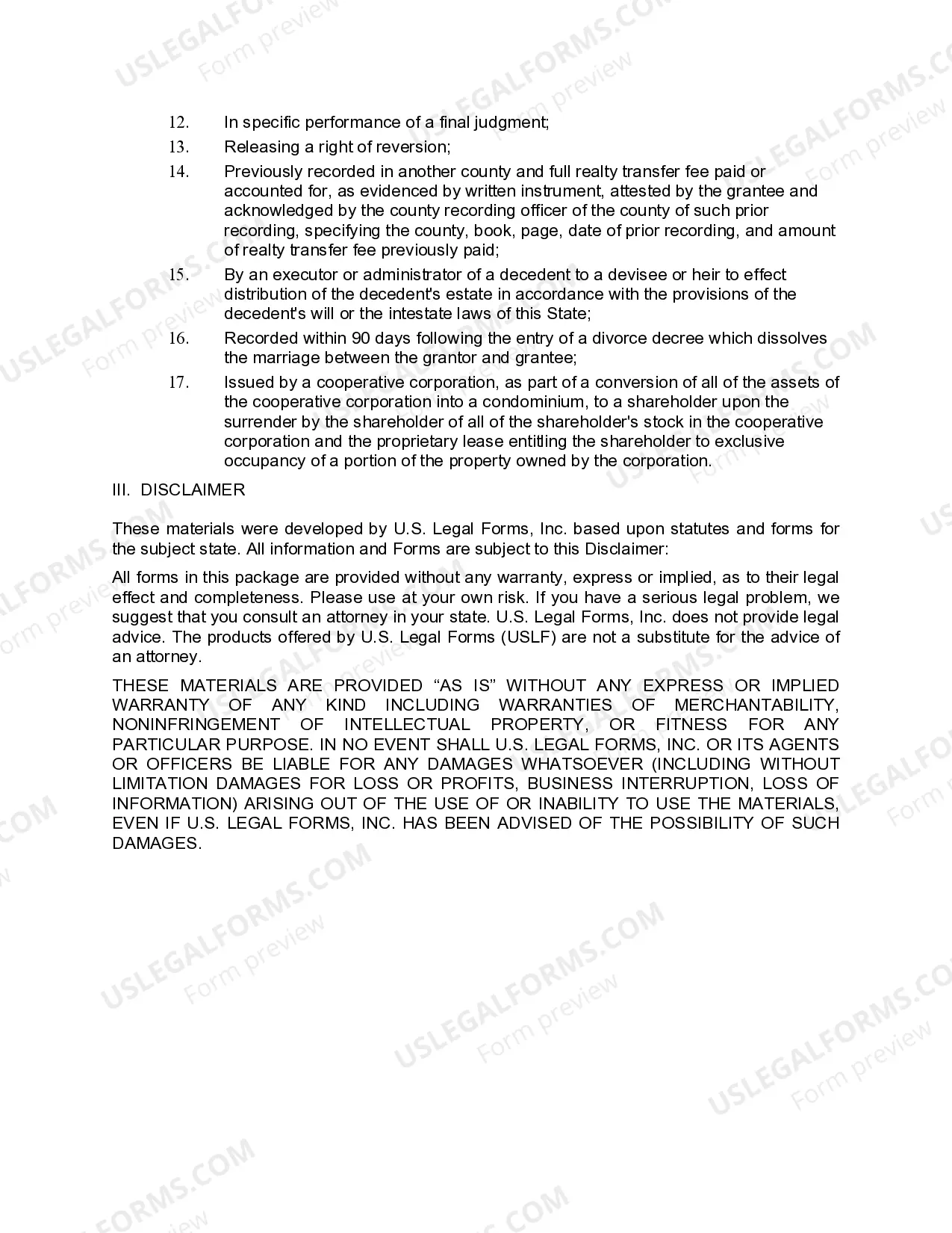 Preview Quitclaim Deed from Husband to Himself and Wife