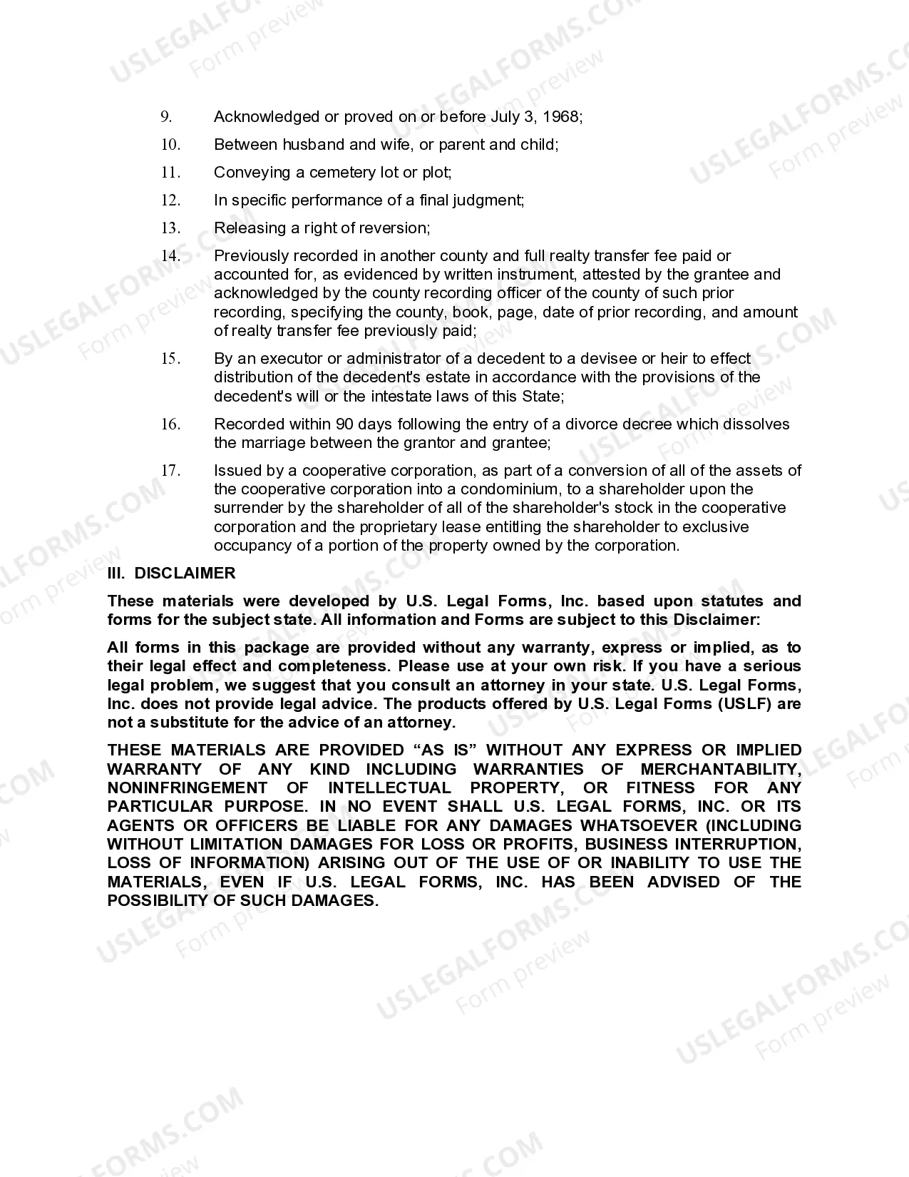 Preview New Jersey Gift Deed for Individual to Individual