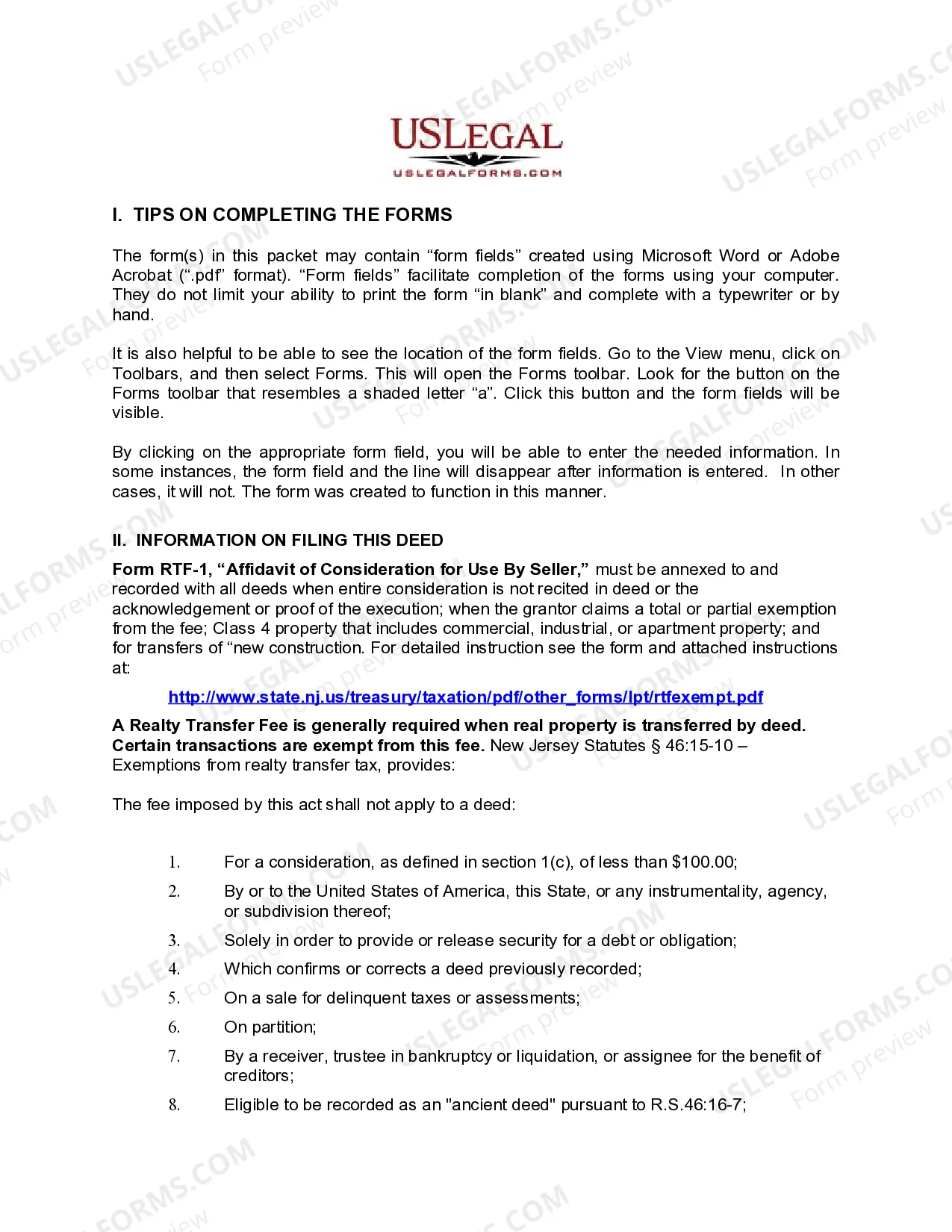 Preview Warranty Deed to Child Reserving a Life Estate in the Parents