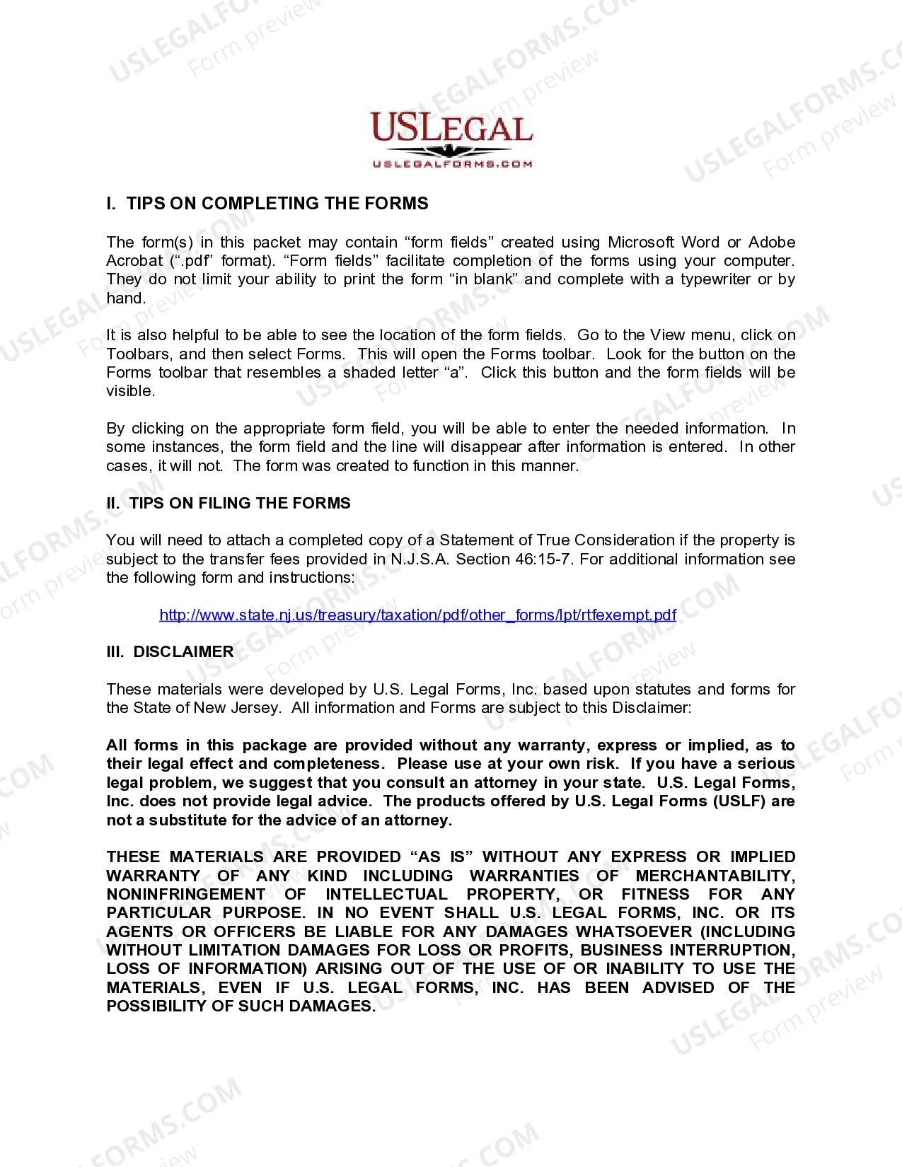 Preview Warranty Deed - Trust to Individual