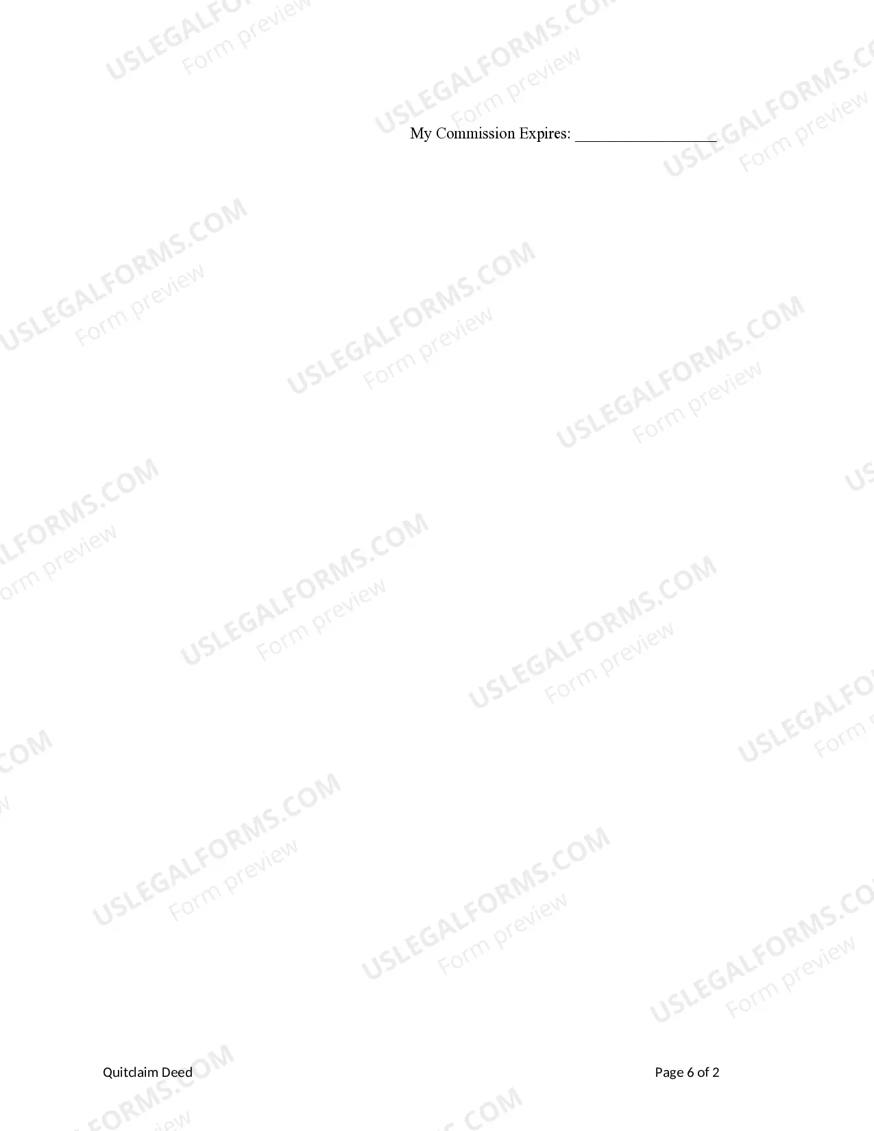 Preview Quitclaim Deed from Two Individuals to To Individuals