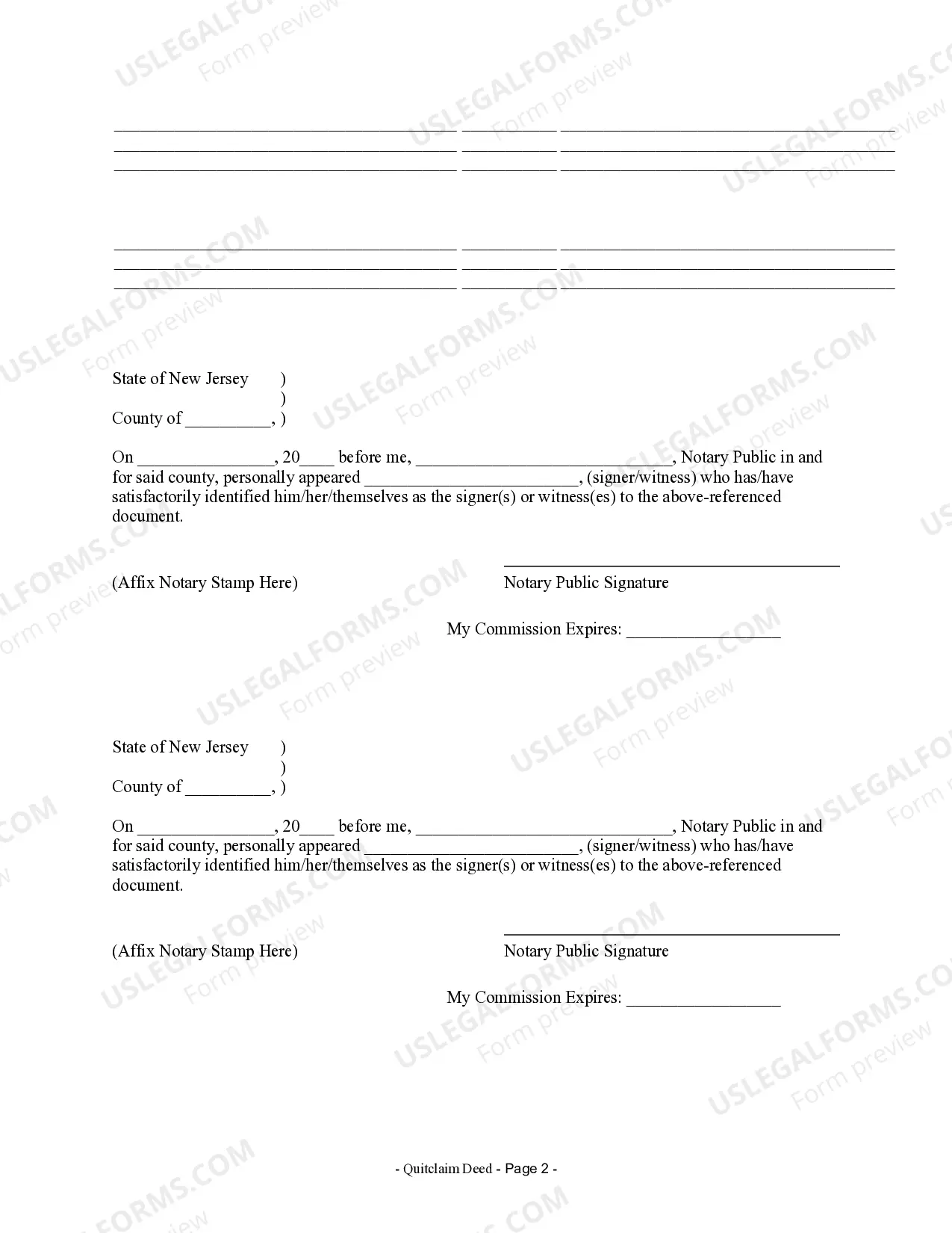 Preview Quitclaim Deed by Two Individuals to Husband and Wife