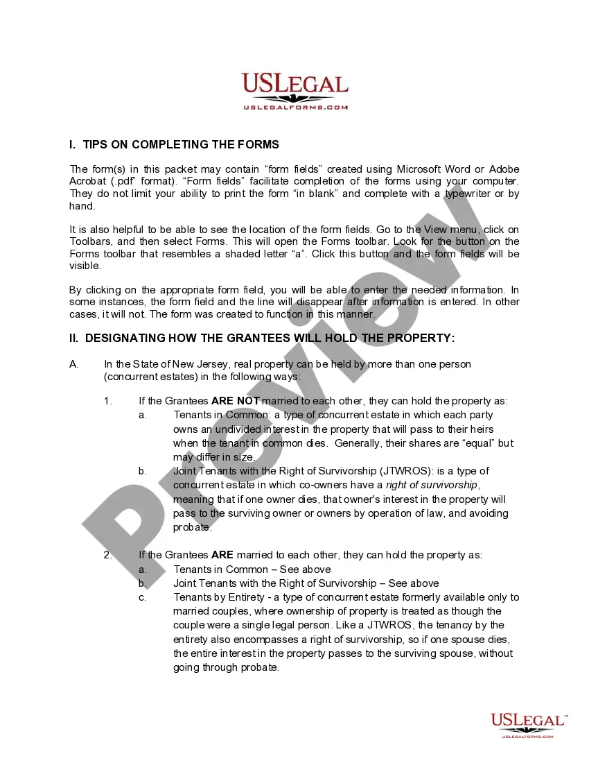 Preview Quitclaim Deed - Timeshare from Grantor to two Grantees