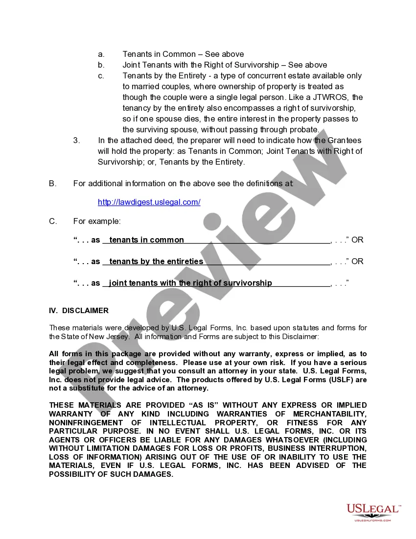 Preview Warranty Deed from Two Individuals / Husband and Wife to Two Individuals / Husband and Wife