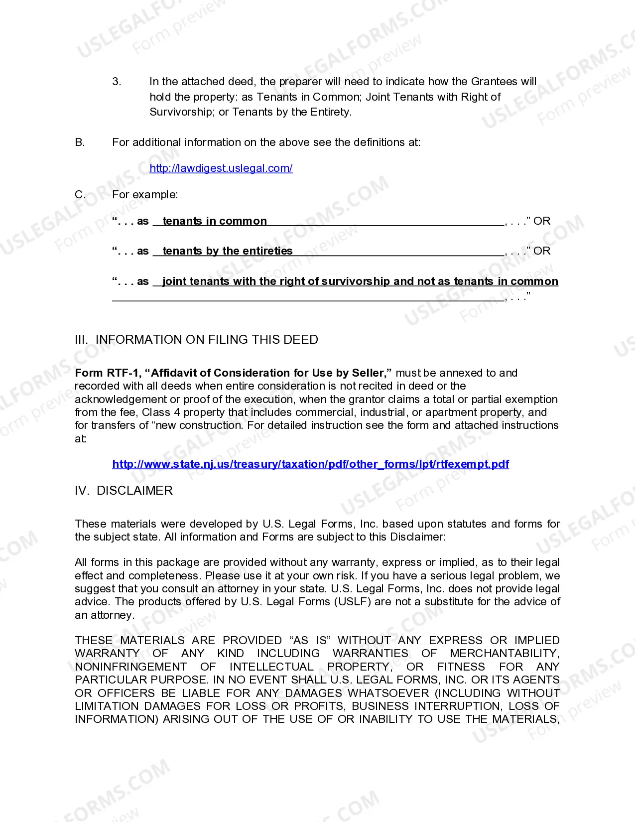 Preview Quitclaim Deed from a Trust to Two Individuals