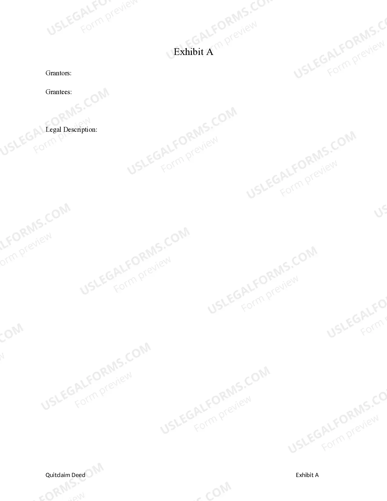 Preview Quitclaim Deed from a Trust to Two Individuals