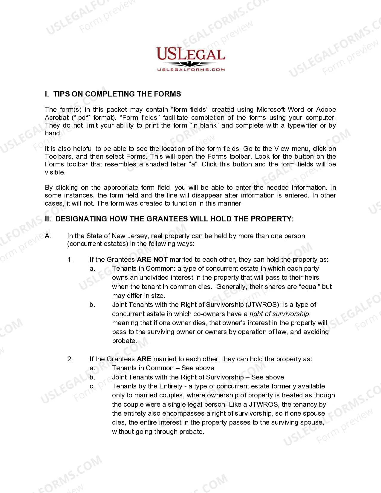 Preview Quitclaim Deed from Individual to two Individuals