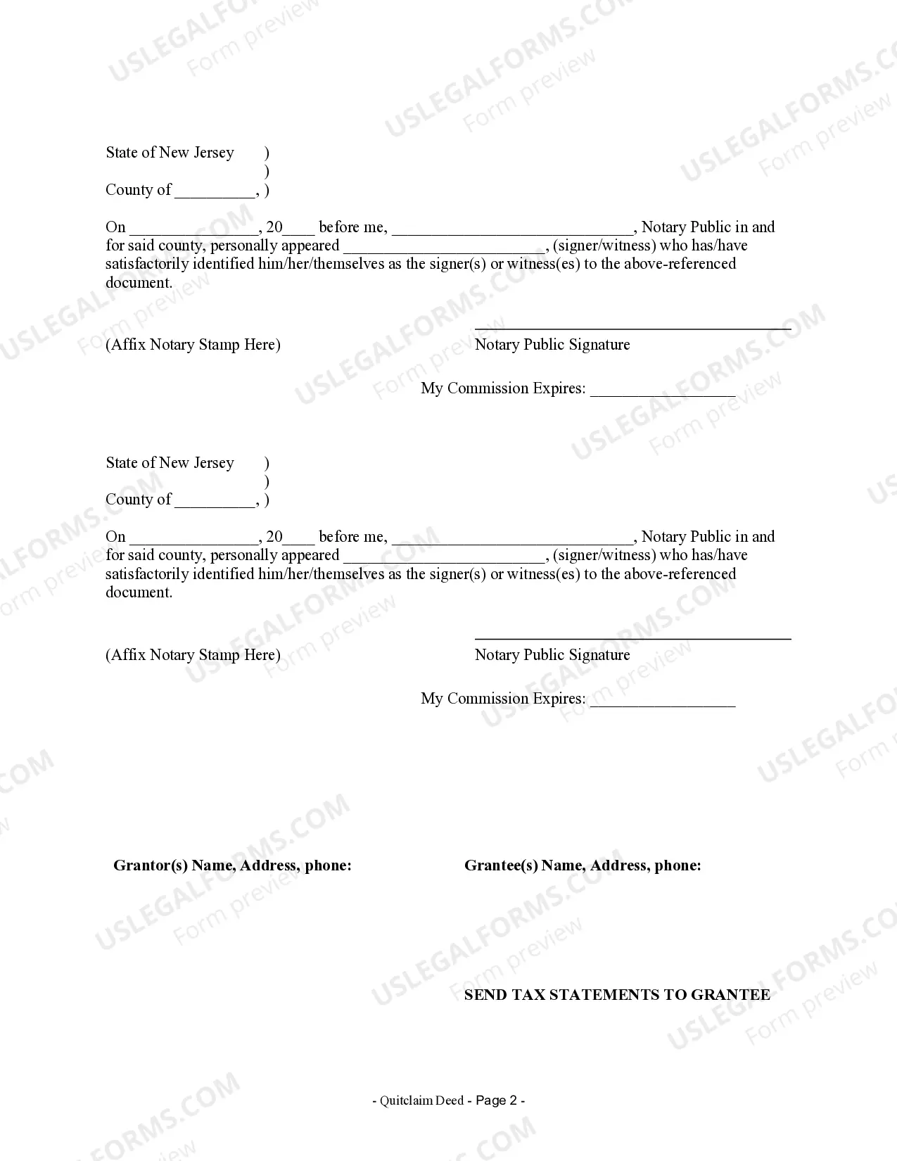 Preview Quitclaim Deed by Two Individuals to LLC