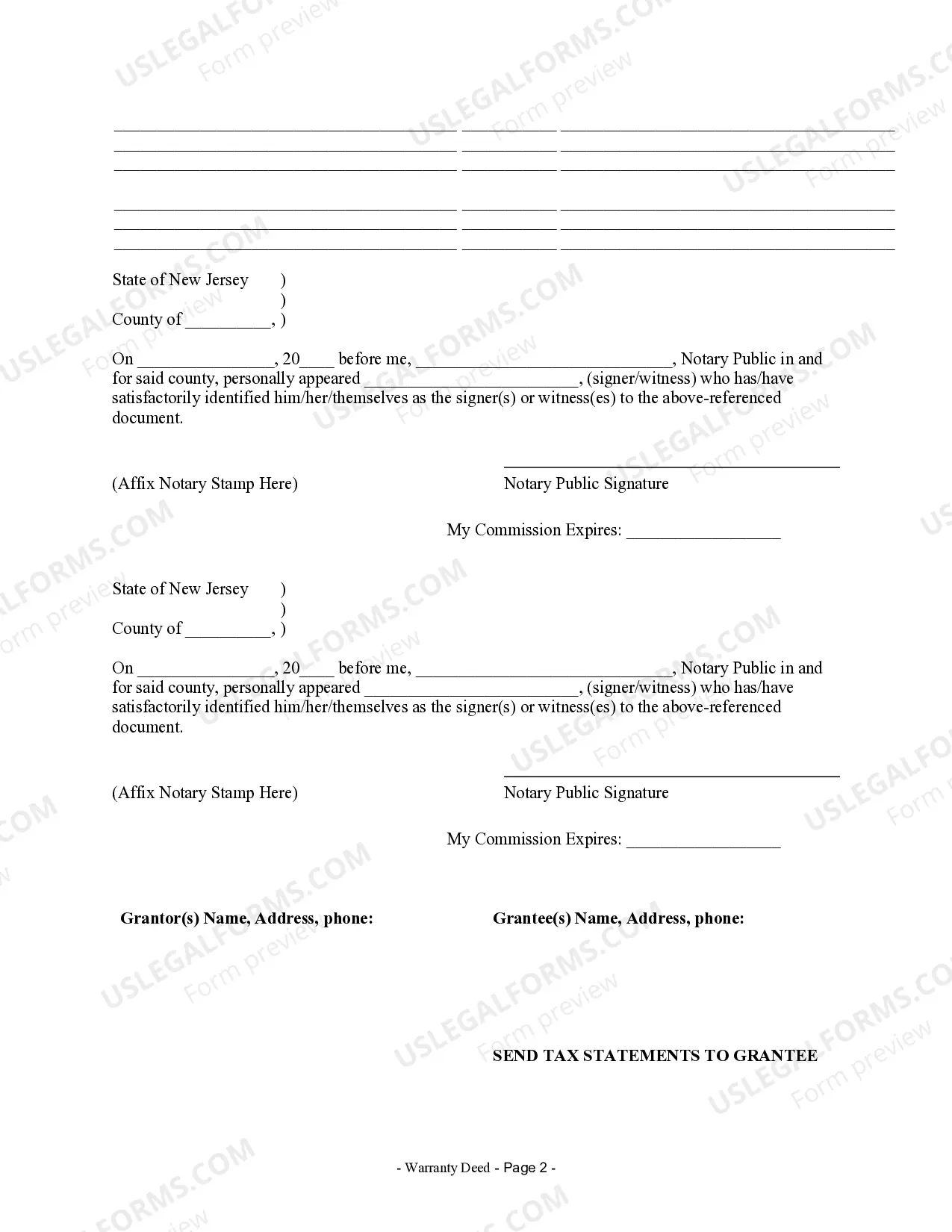 Preview Warranty Deed from two Individuals to Corporation