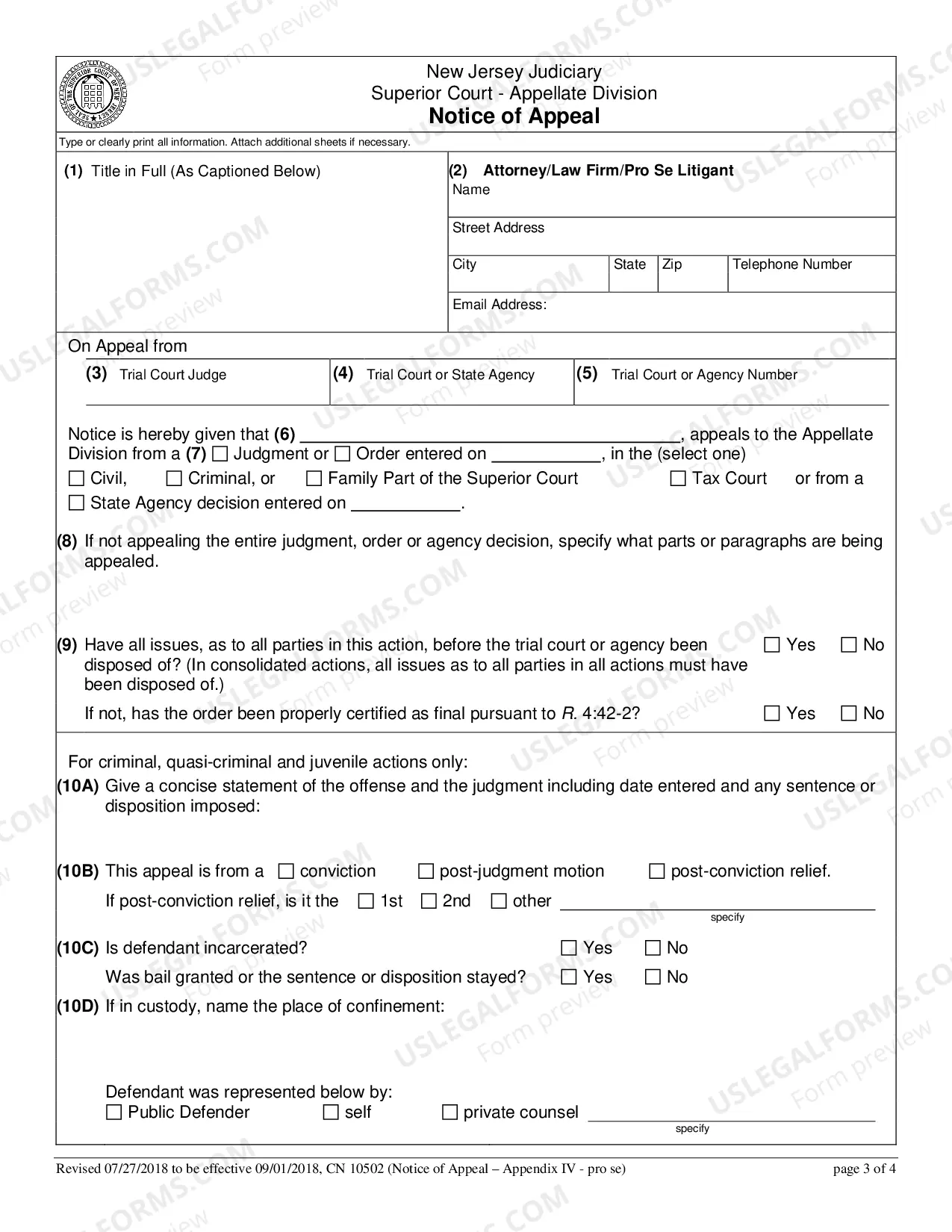 Preview Notice of Appeal