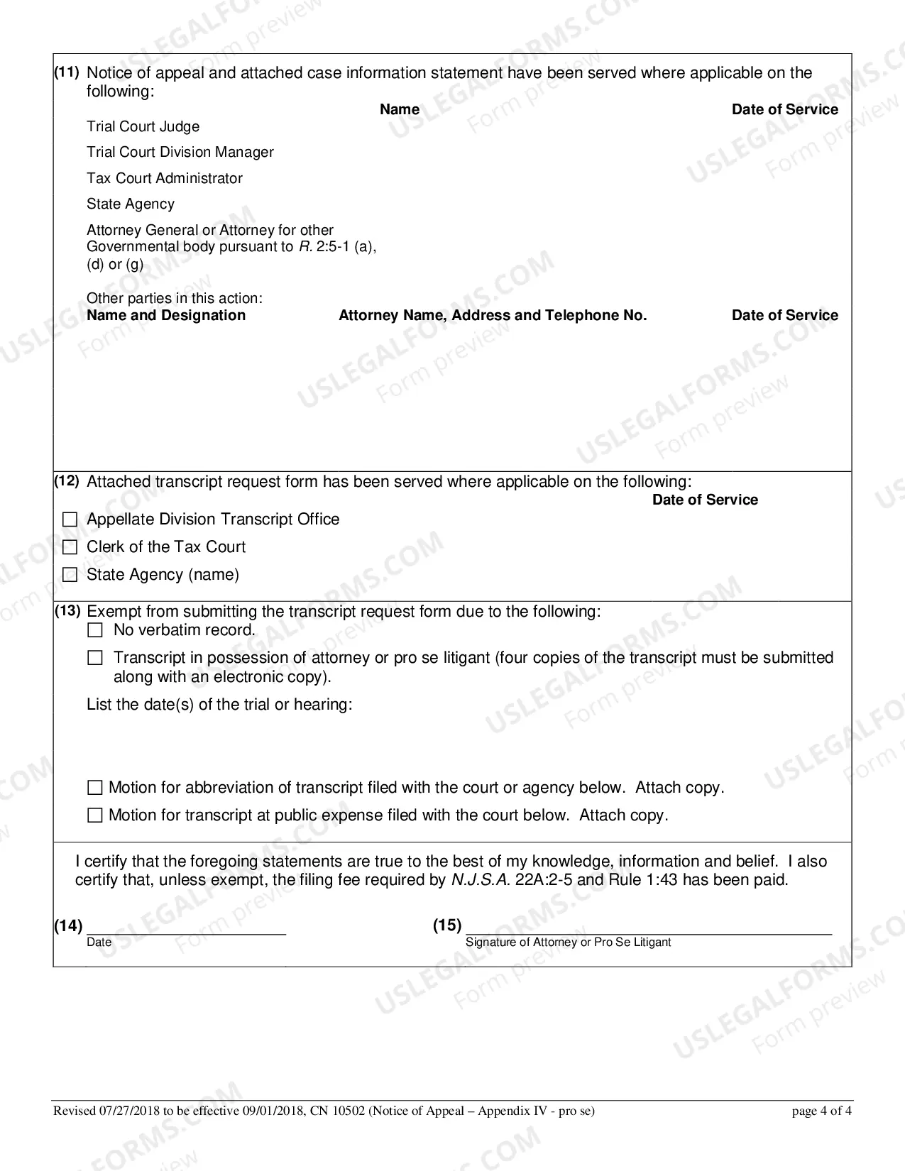 Preview Notice of Appeal